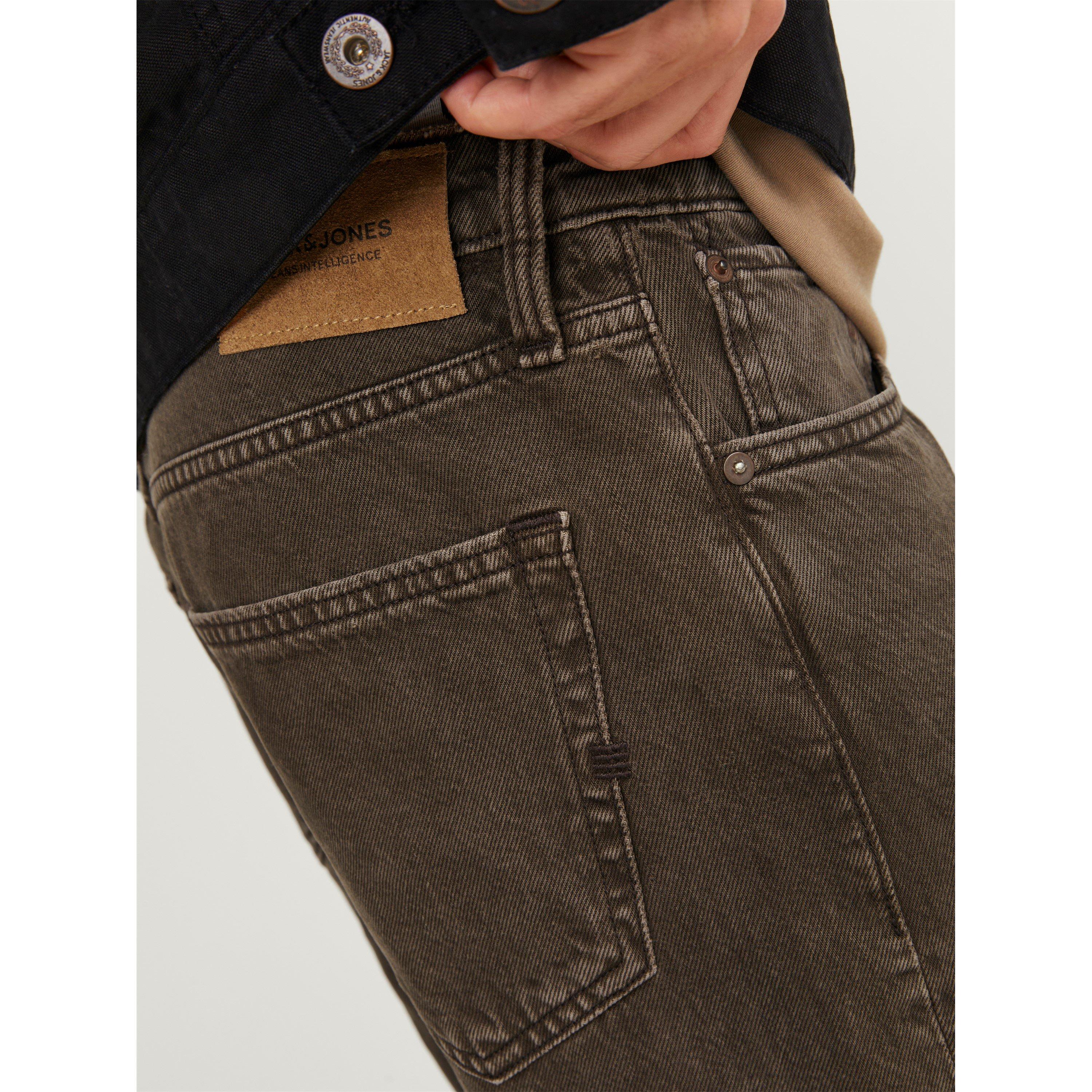 Chocolate Brown - Jack and Jones - Chris Cooper Regular Fit Jeans Mens - 8