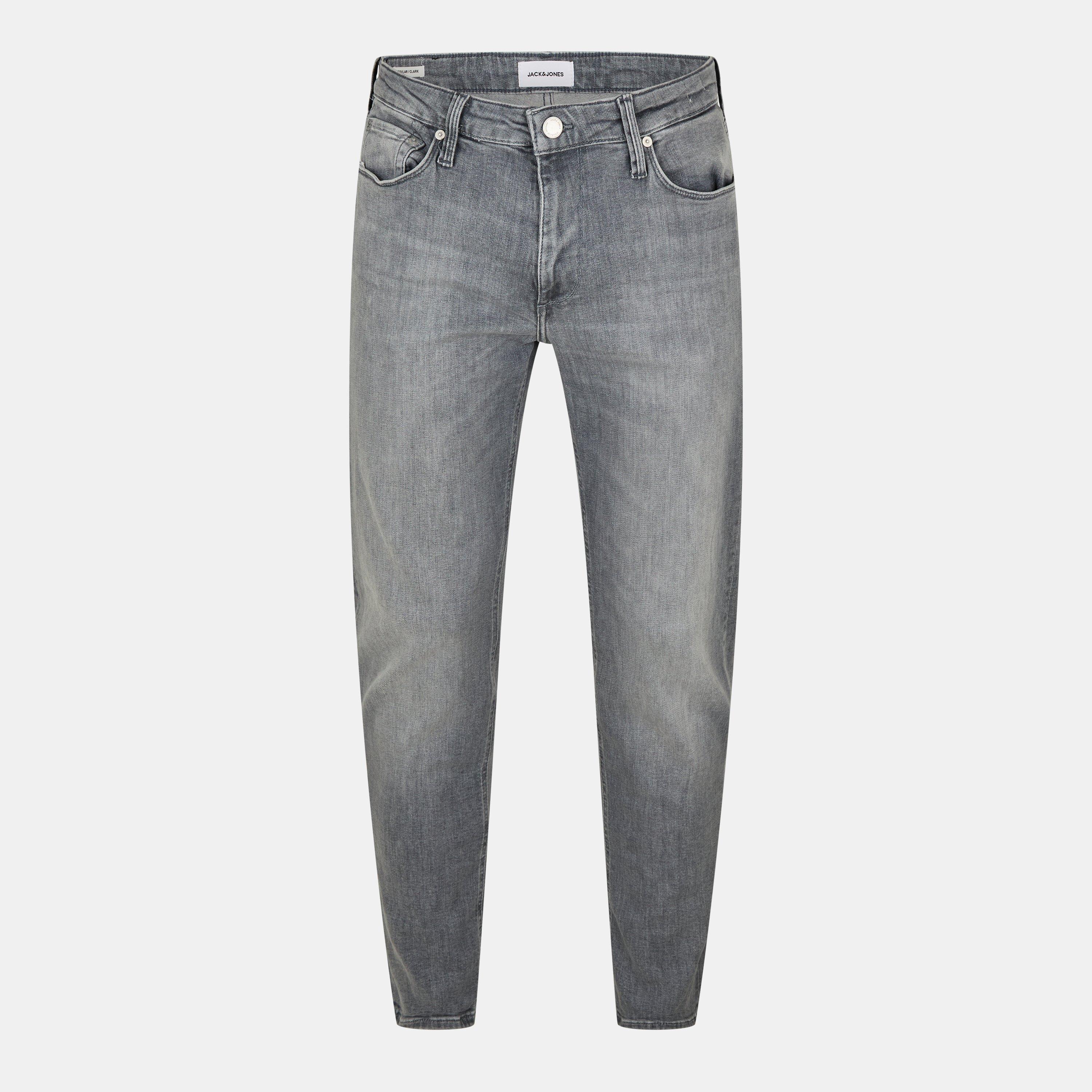 Jack And Jones Men's Clark Evan Straight Leg Jeans - Grey Denim - 28W R