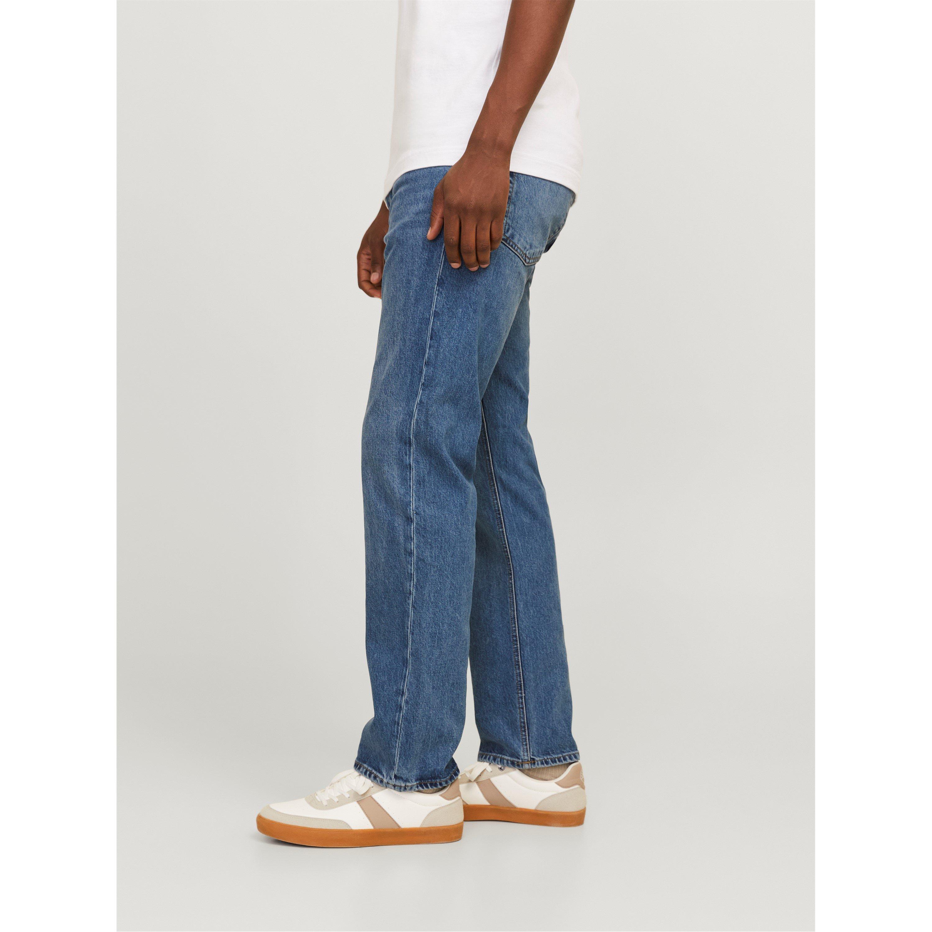 Blue Denim - Jack and Jones - Classic Straight Jeans Mens - 5