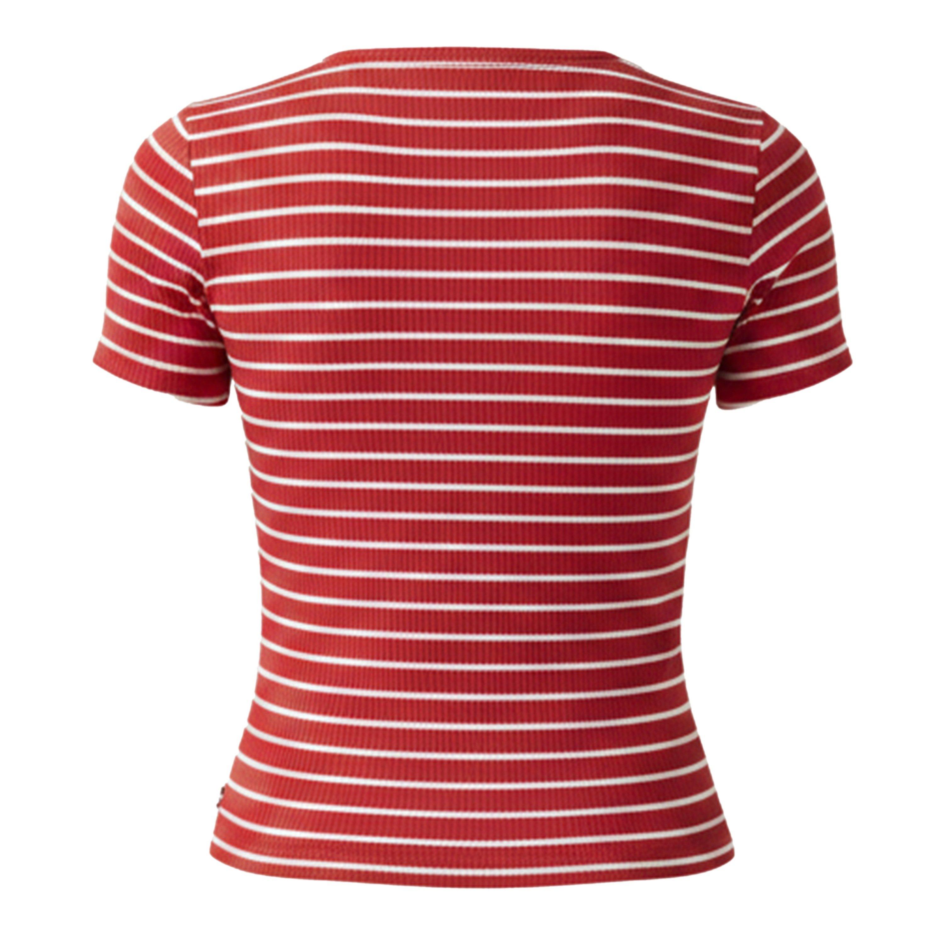 Red Stripe - Levis - Short Sleeve Striped T-Shirt - 2