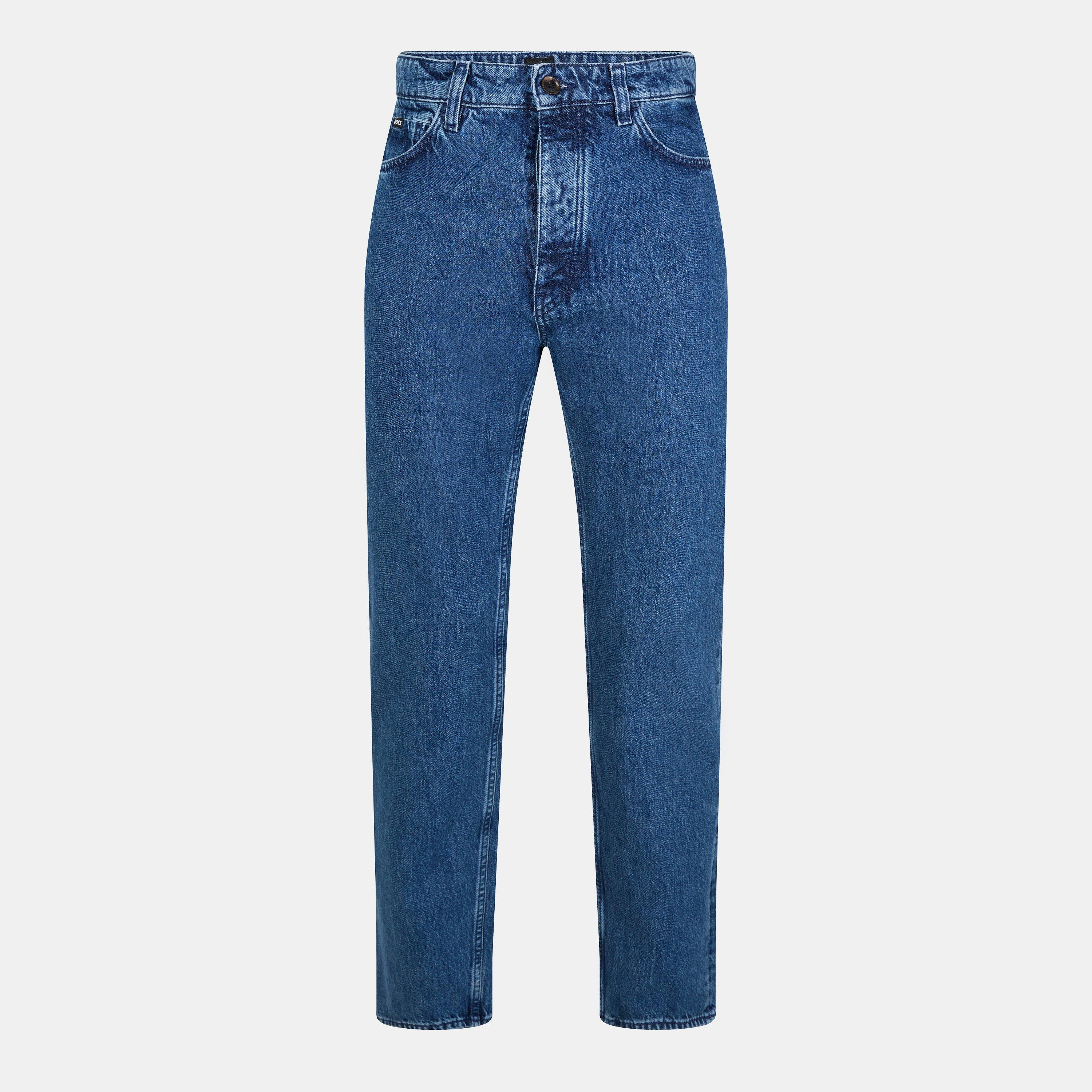 Boss Men's H-Akron Slim Fit Jeans - Medium Blue - Size 32W R