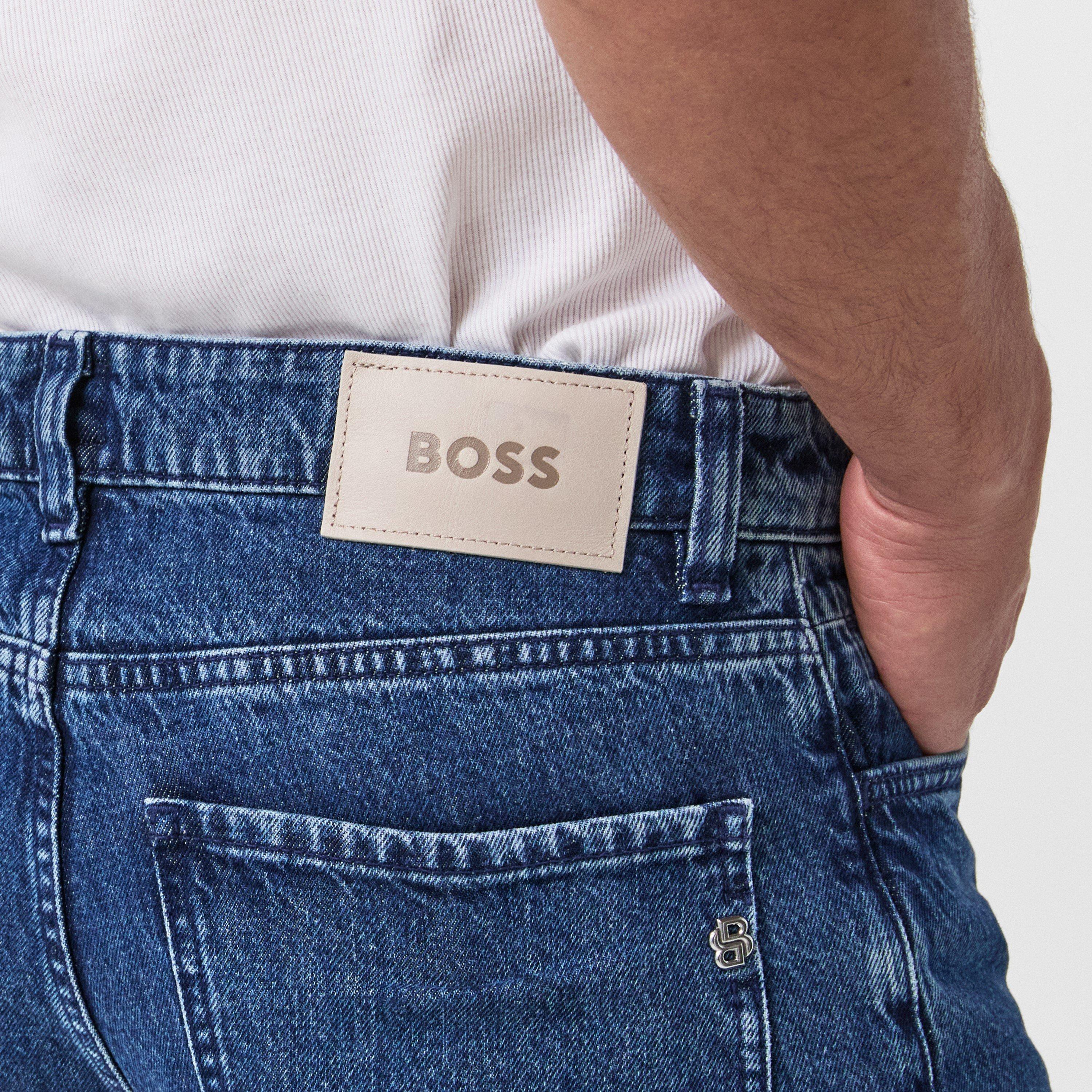 Medium Blue - Boss - H-Akron Slim Fit Jeans - 5