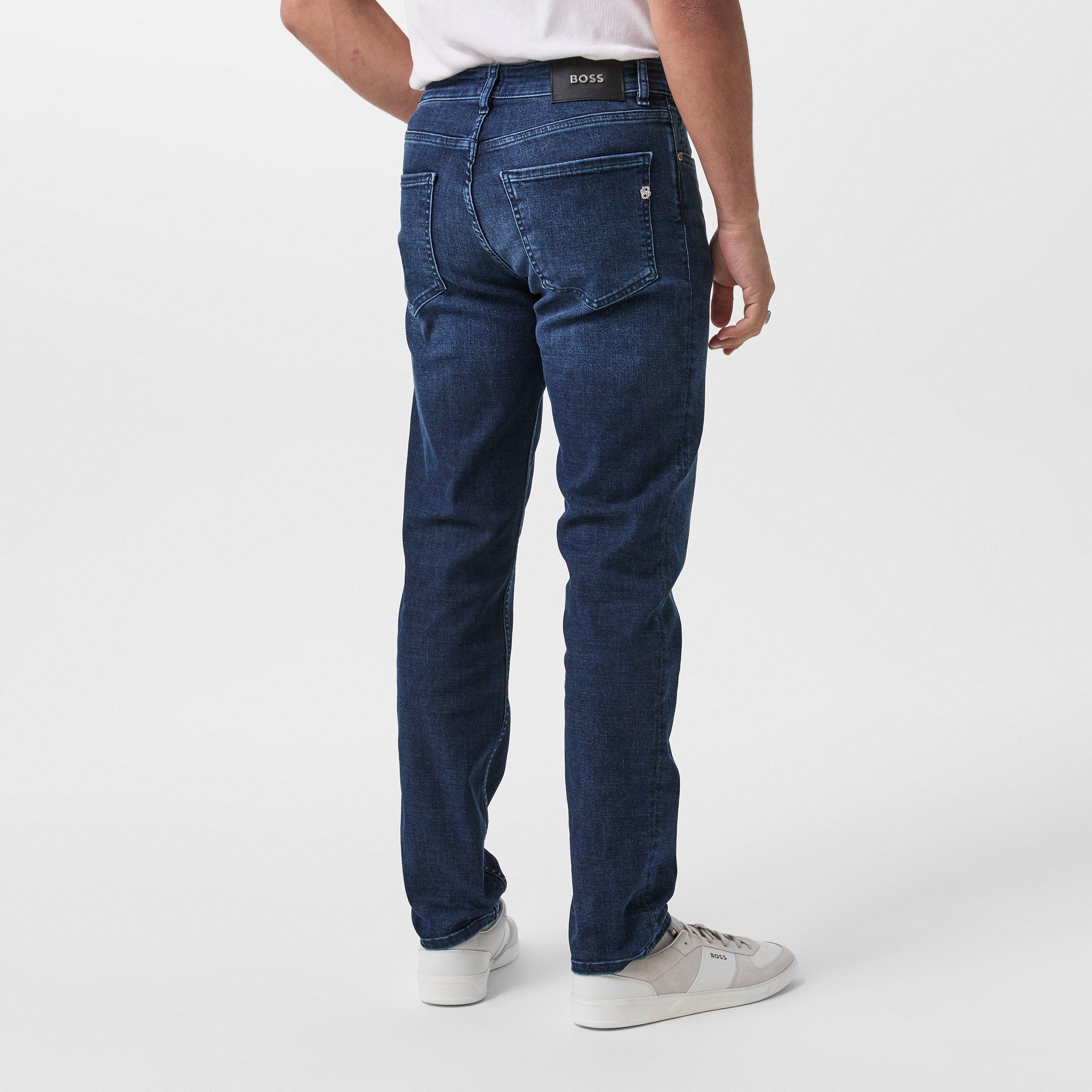 Bright Blue - Boss - H-Re.Maine Slim Fit Jeans - 4