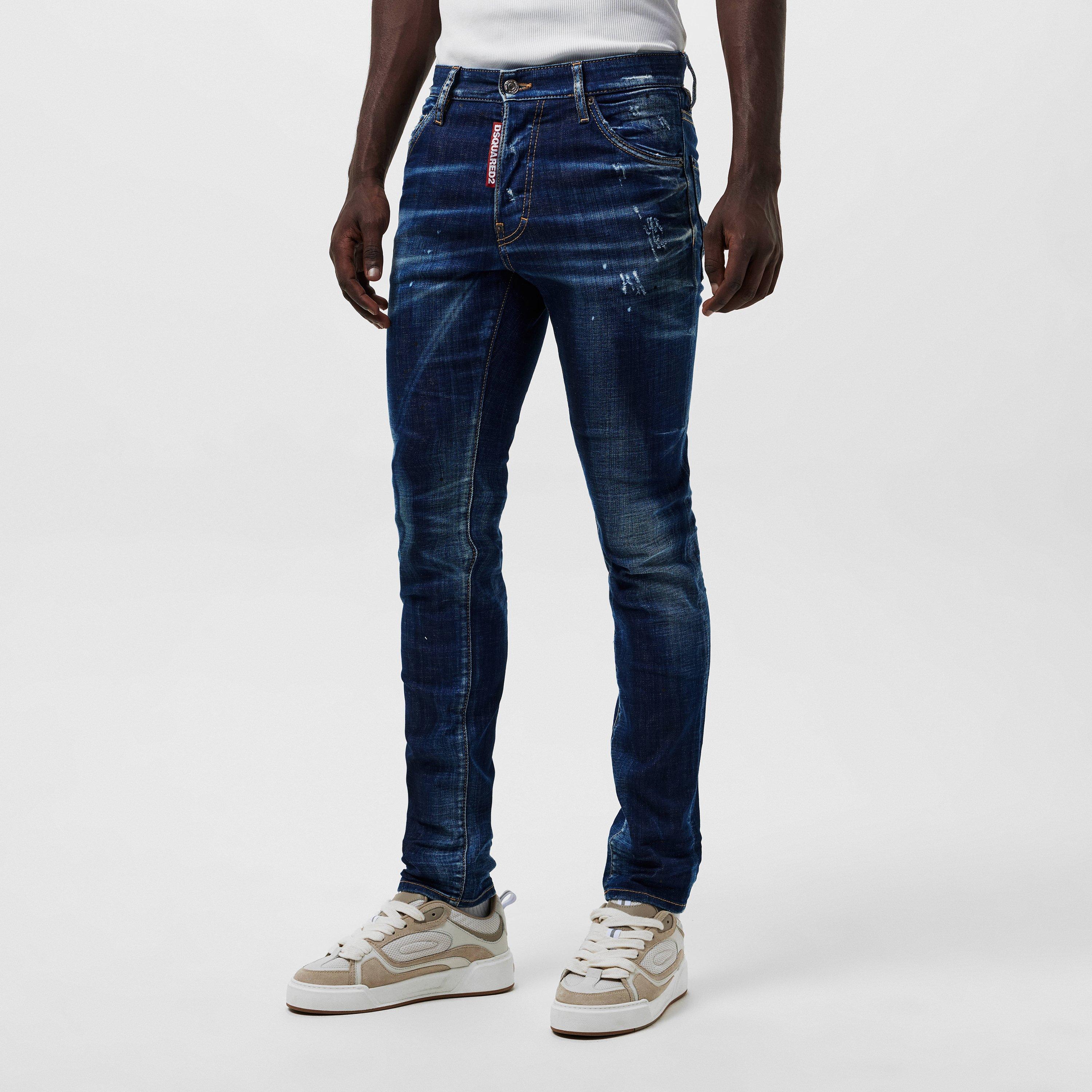 Dist Mid Blue - DSquared2 - Cool Guy Slim Jeans - 3