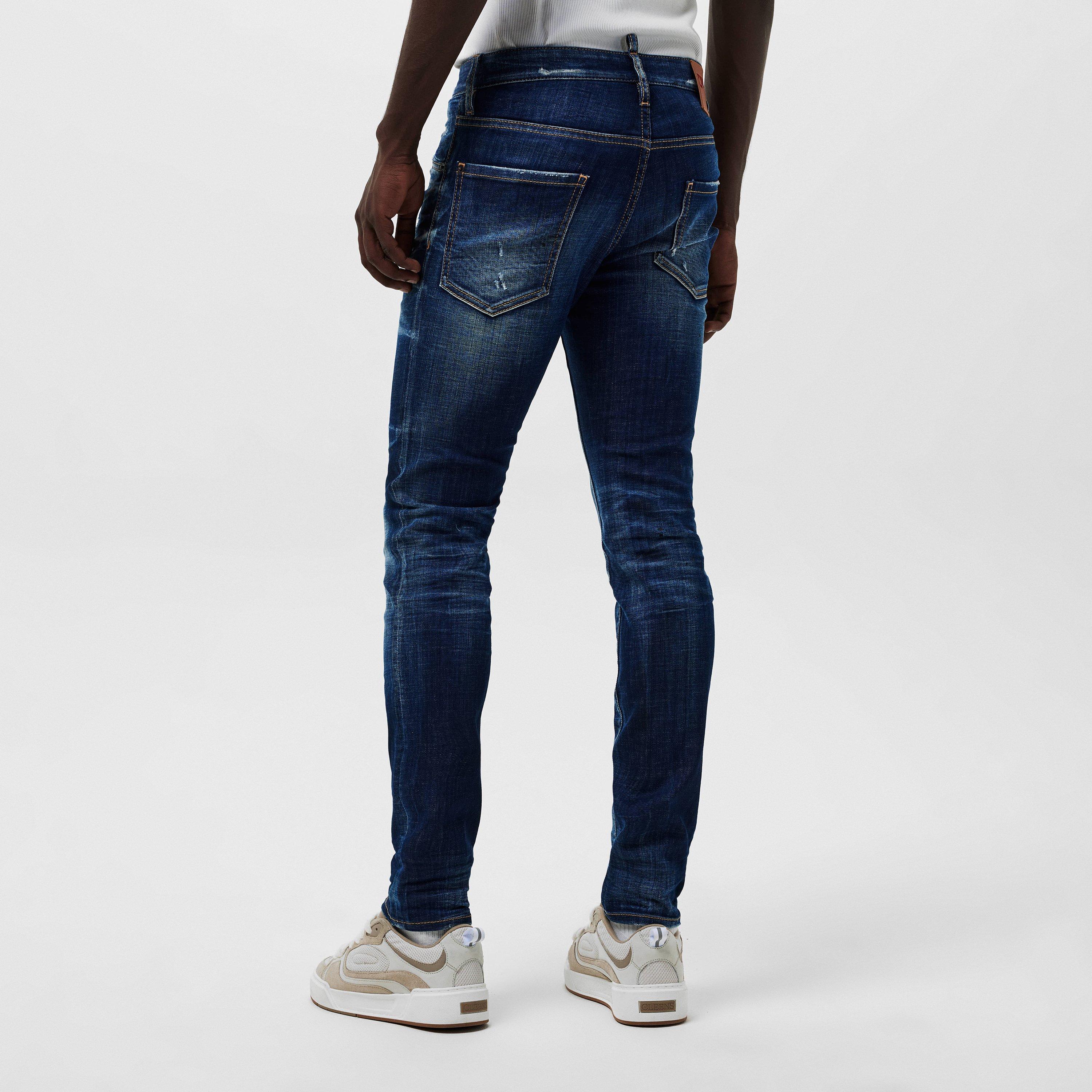 Dist Mid Blue - DSquared2 - Cool Guy Slim Jeans - 4