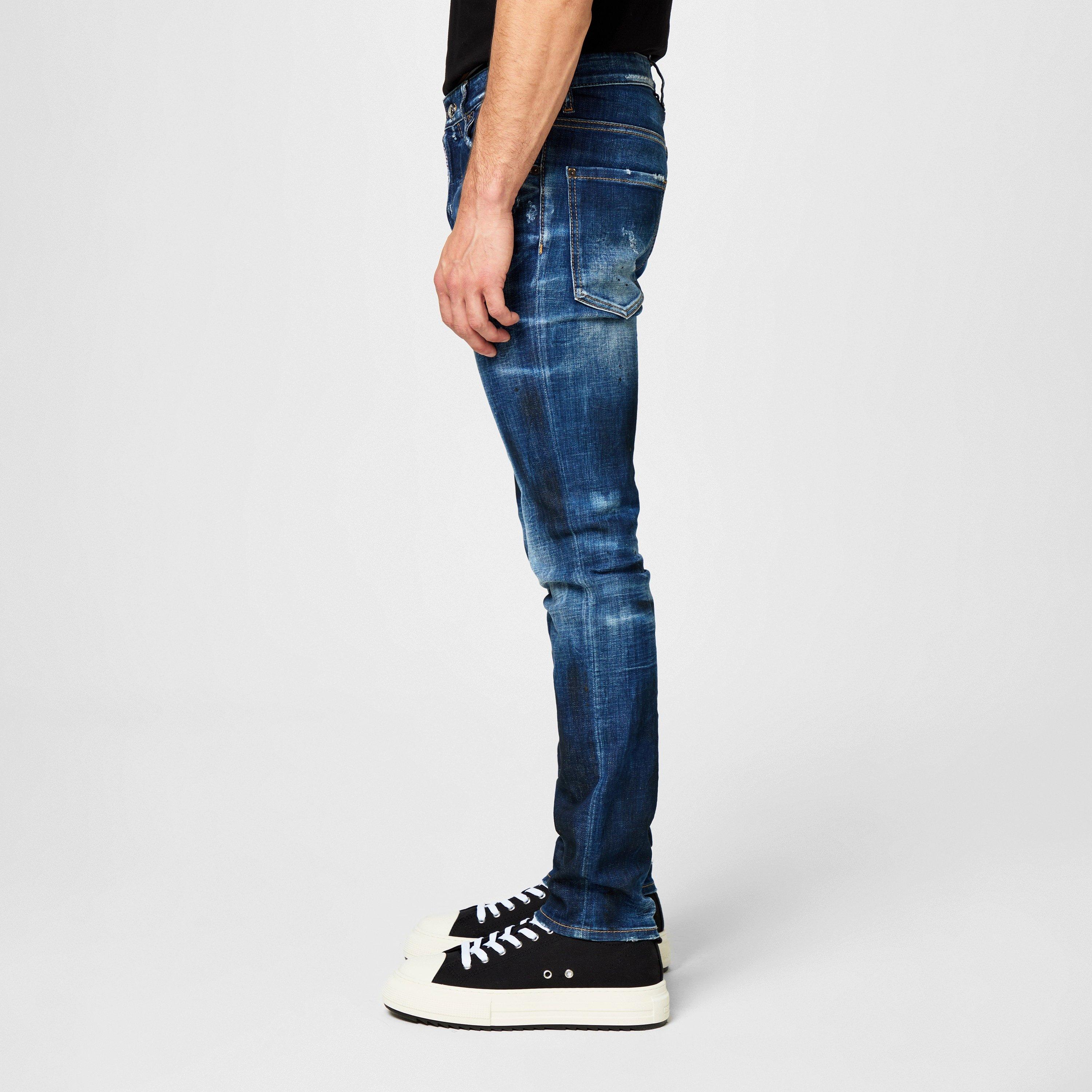Dist Mid Blue - DSquared2 - Cool Guy Slim Jeans - 7