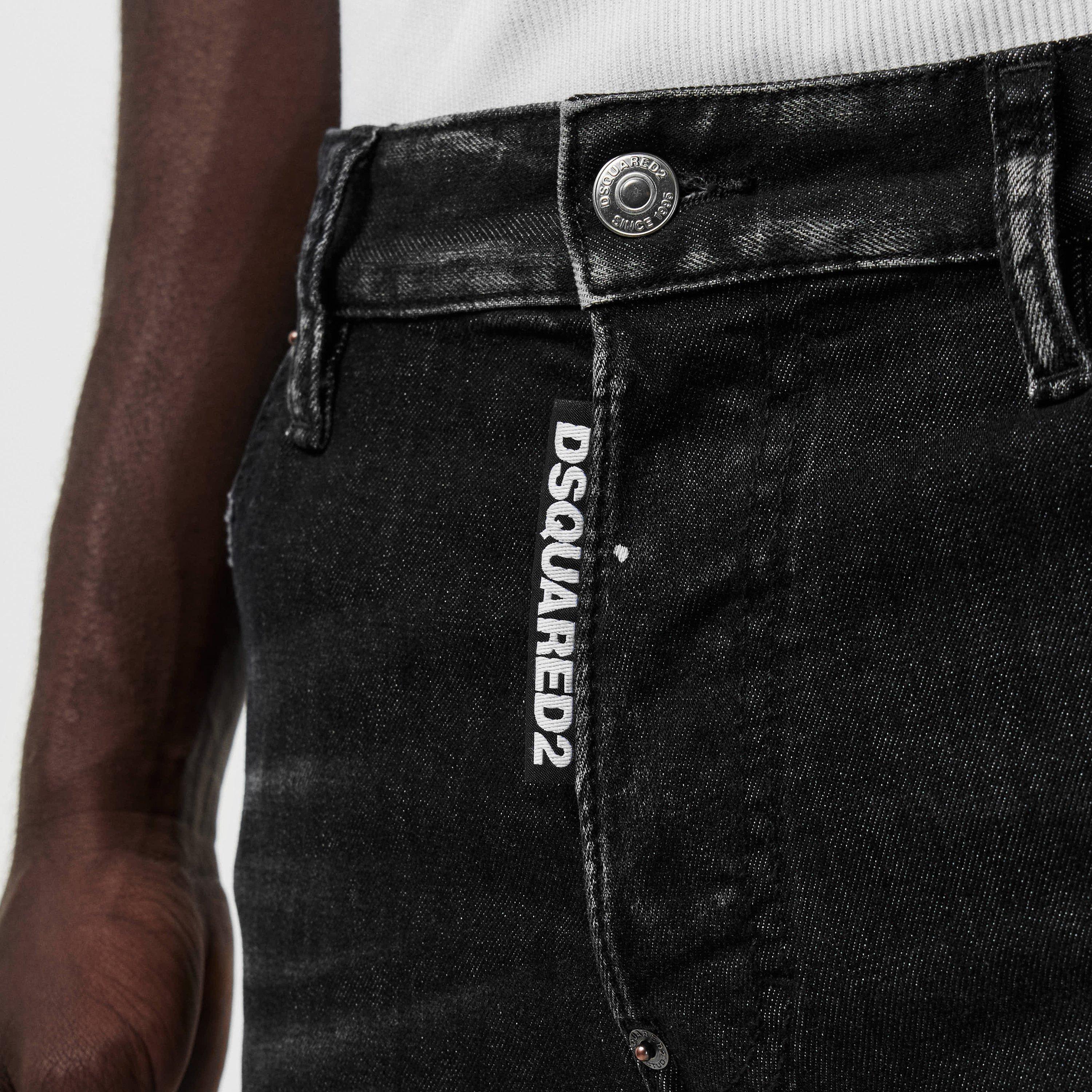 Rip Repair Blk - DSquared2 - Cool Guy Slim Jeans - 5