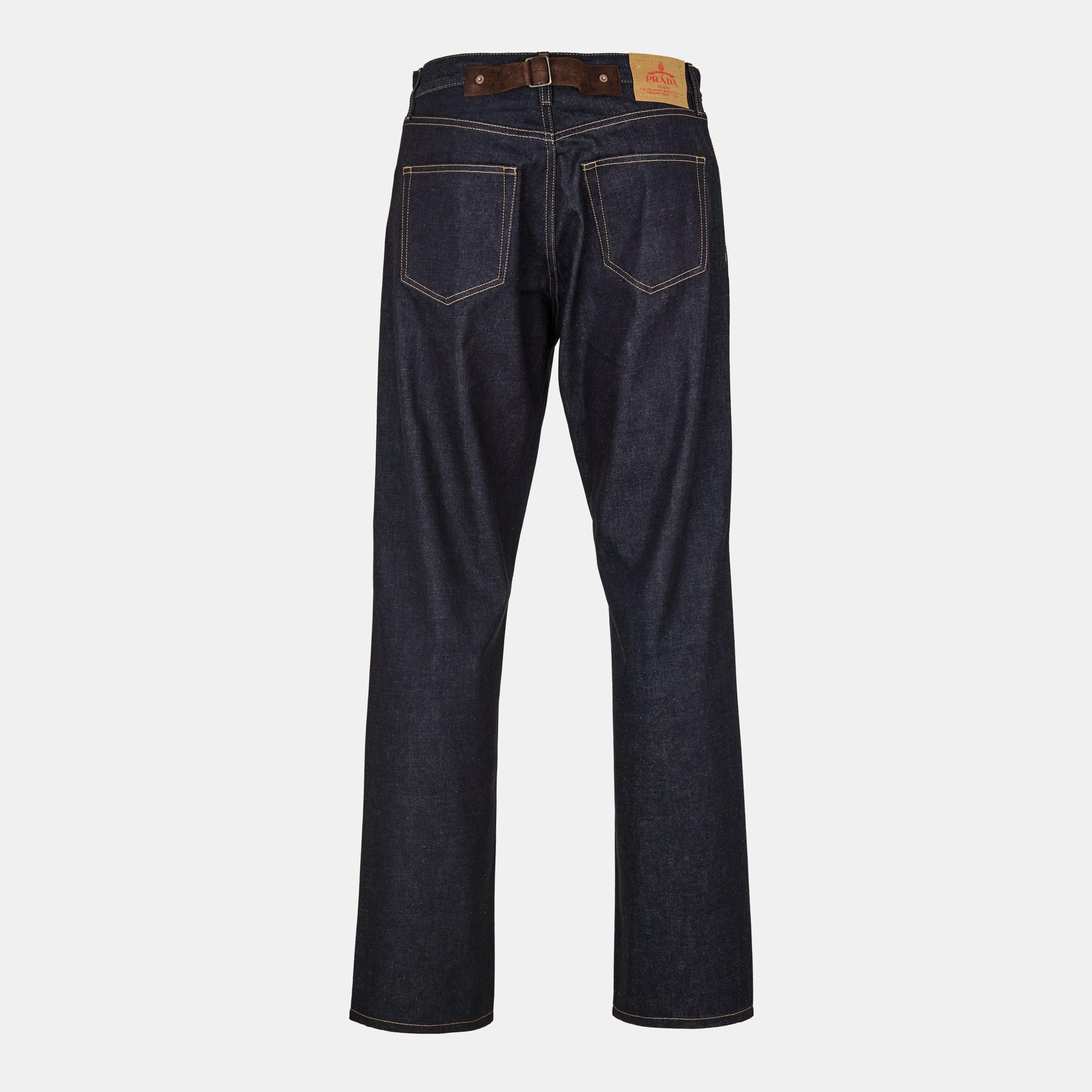 Blue - Prada - Men's Western Straight Leg Jeans - 2