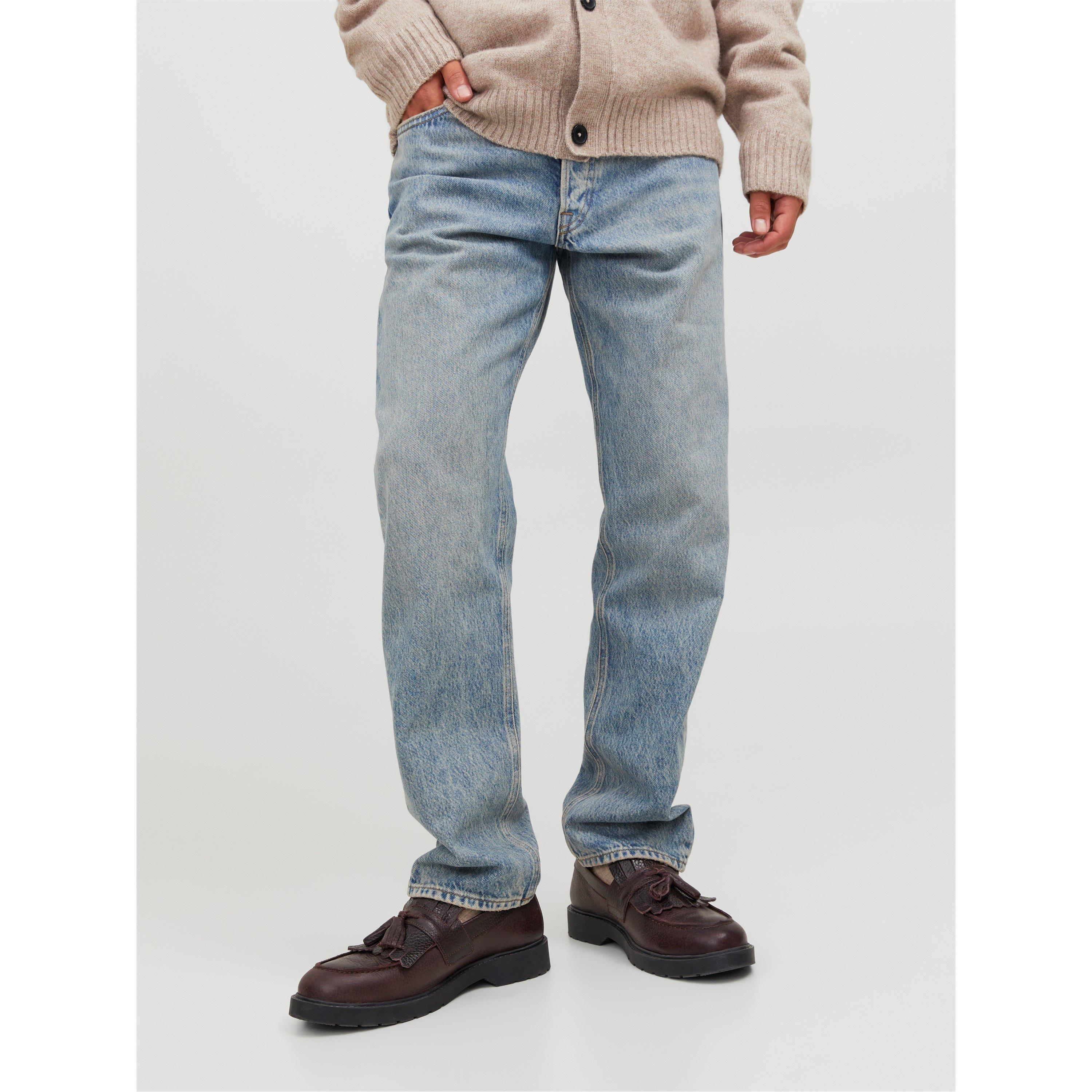 Jack And Jones Men's Chris Jean Straight Leg Jeans - Blue Denim - 36W R