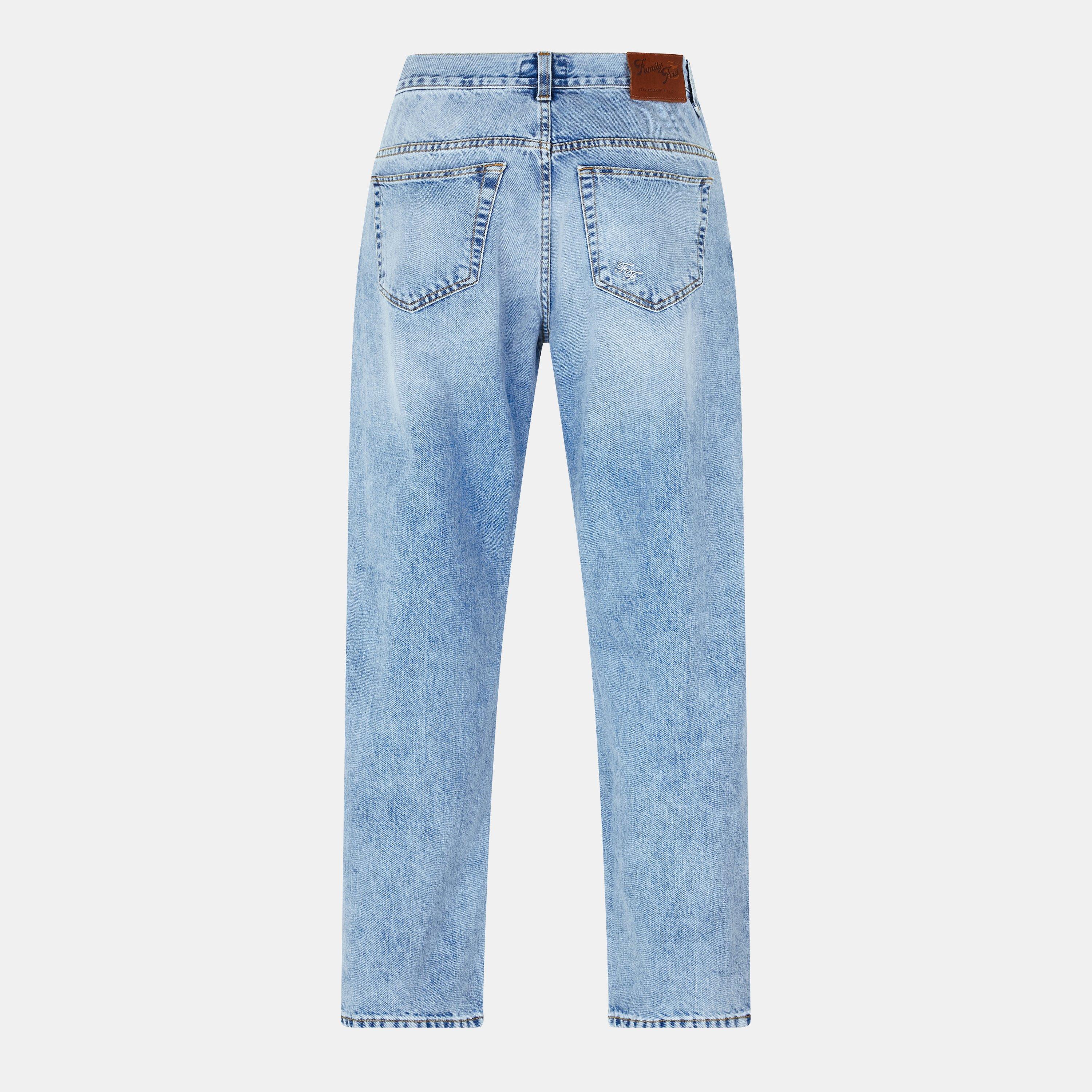 Light Blue - Family First - Men's Straight Leg Jeans - 2