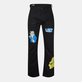 Off White Men's Diag Slim Fit Jeans