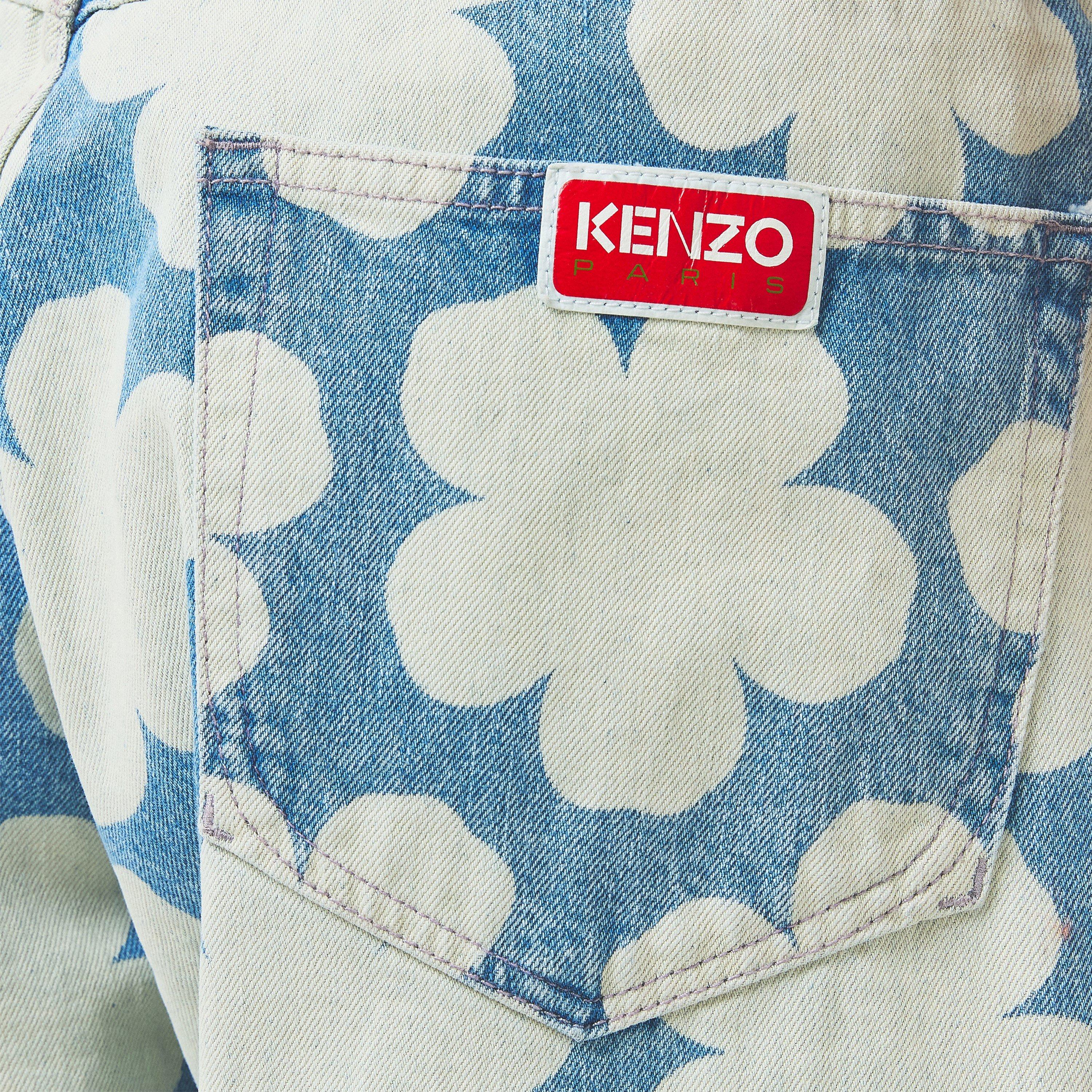 Black - Off White - Men's Straight Fit Skate Jeans - 5