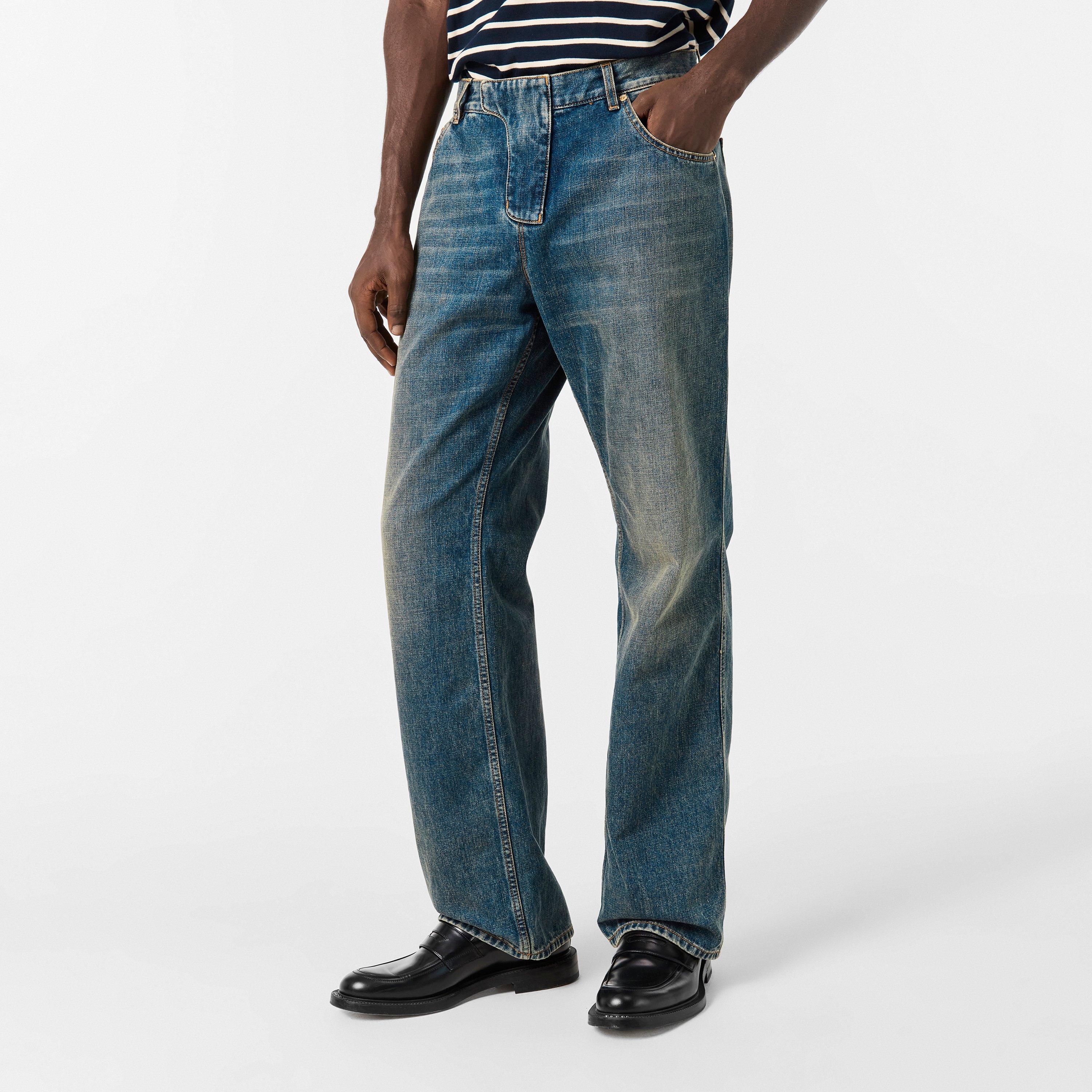 Blue - Balmain - Men's Straight Jeans - 3