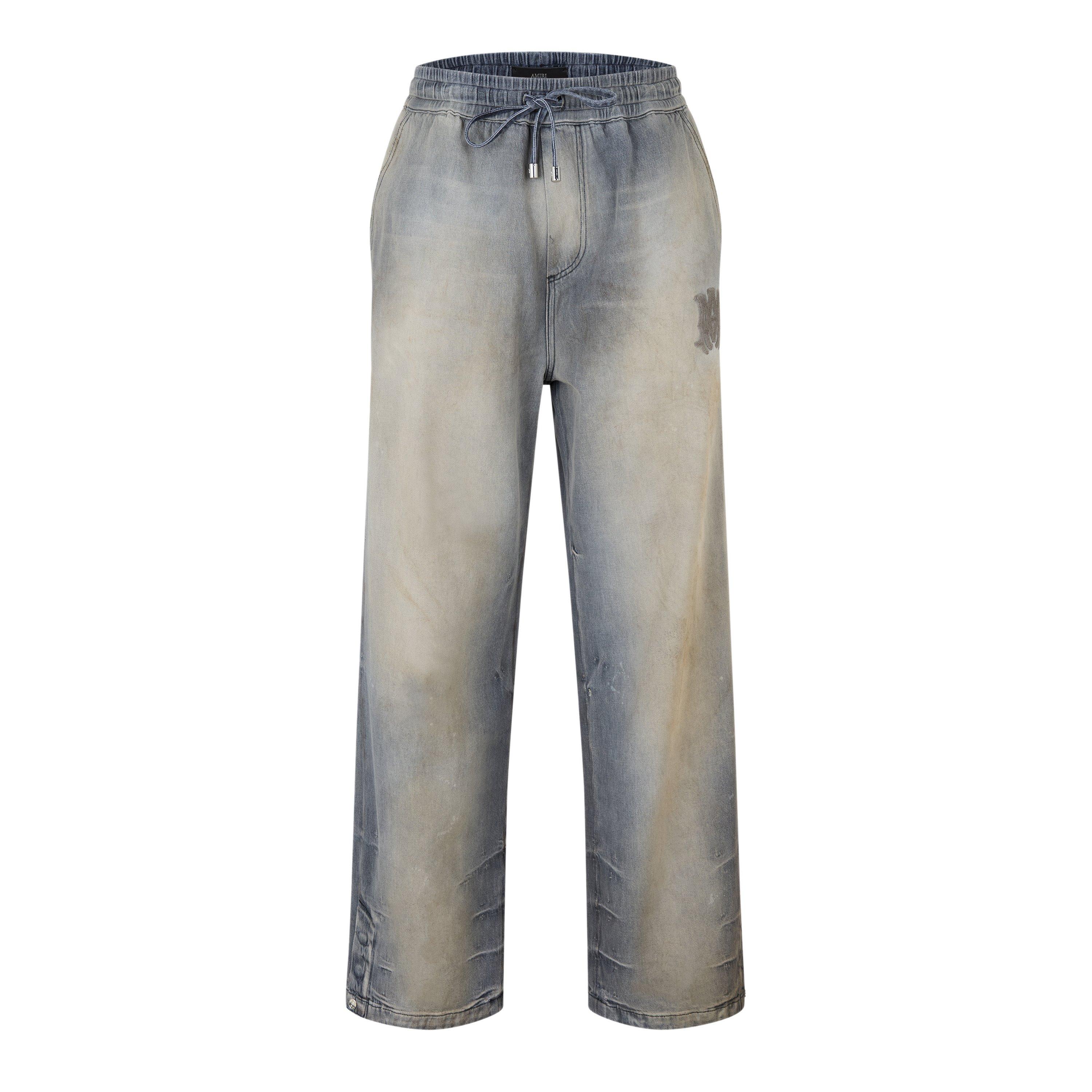 Amiri Men's RLX Baggy Straight Leg Jeans - Antique Black - L