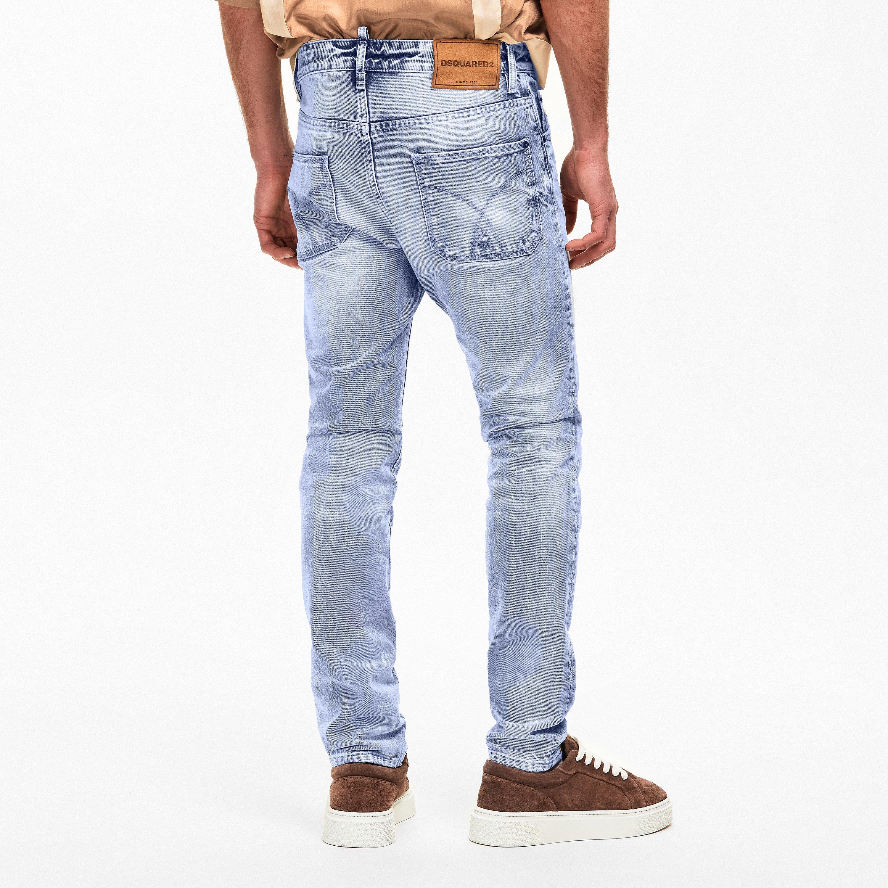 Navy Blue - DSquared2 - Men's DSQ Teddy Slim Fit Jeans - 4