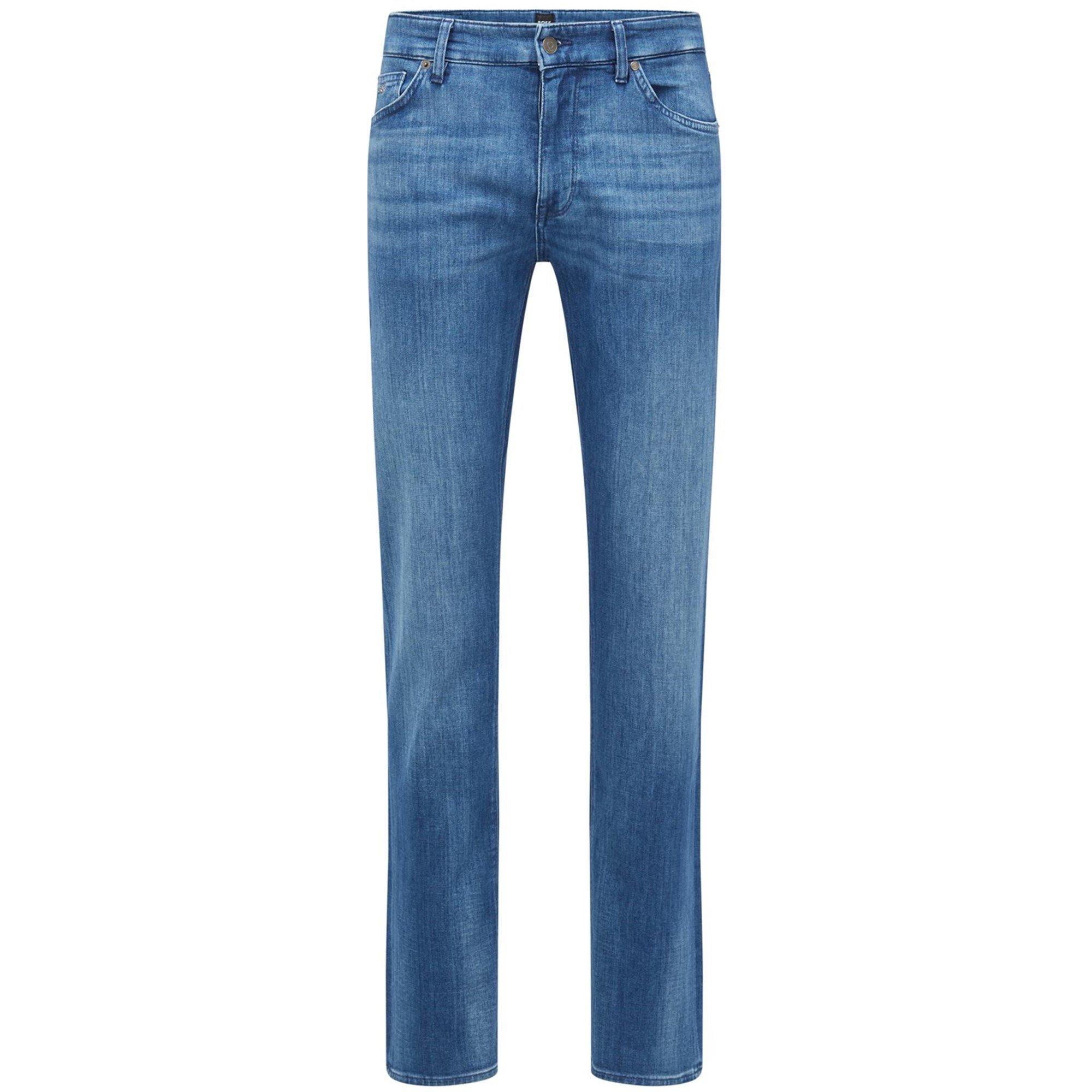 Medium Blue - Boss - Men's Maine3 Slim Fit Jeans - 1