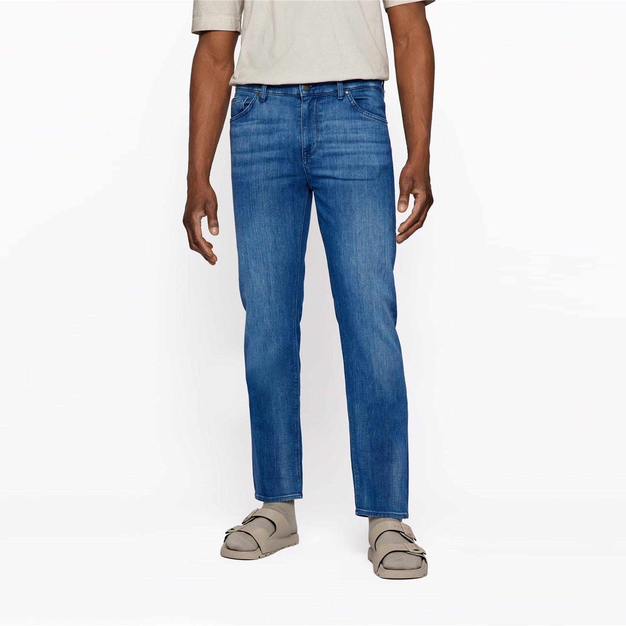 Medium Blue - Boss - Maine3 10215872 07 Slim Fit Jeans Mens - 2