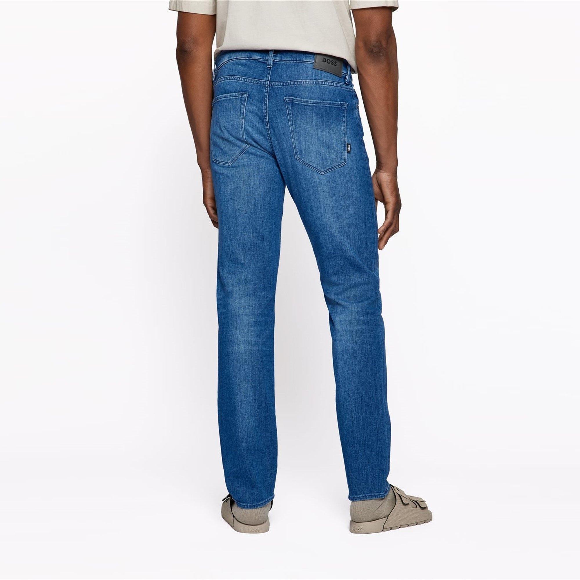 Medium Blue - Boss - Maine3 10215872 07 Slim Fit Jeans Mens - 3