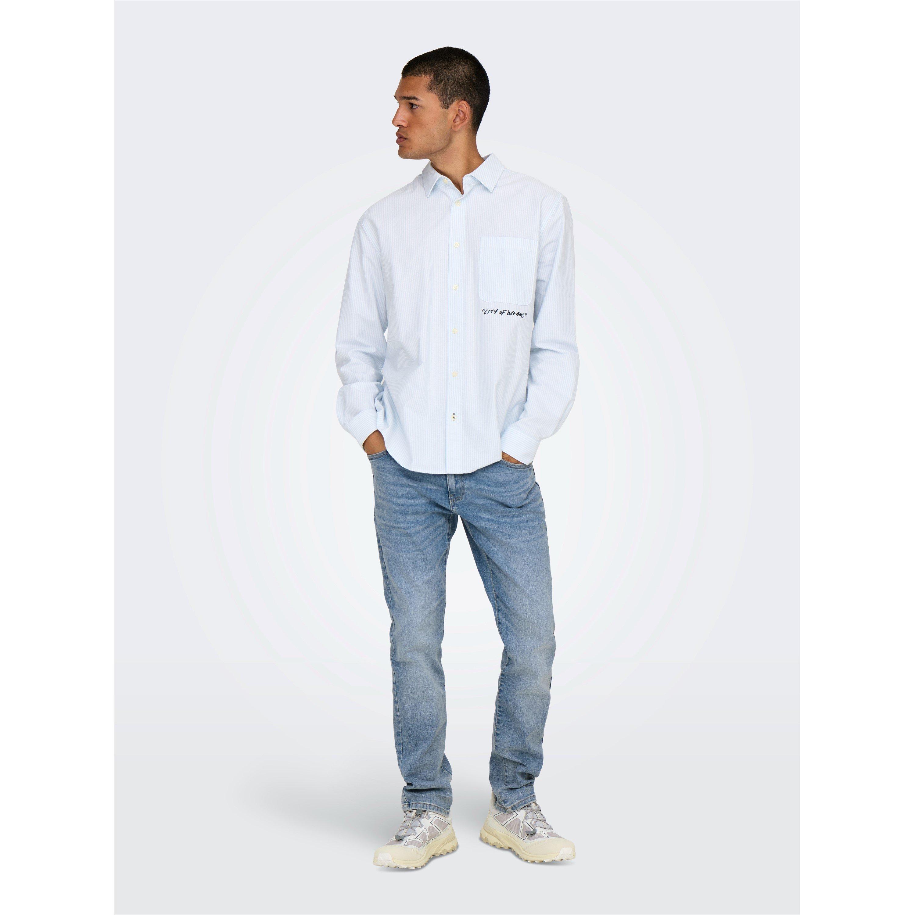 Only Men's Slim Fit Jeans - Lm Blue Denim - 27W R