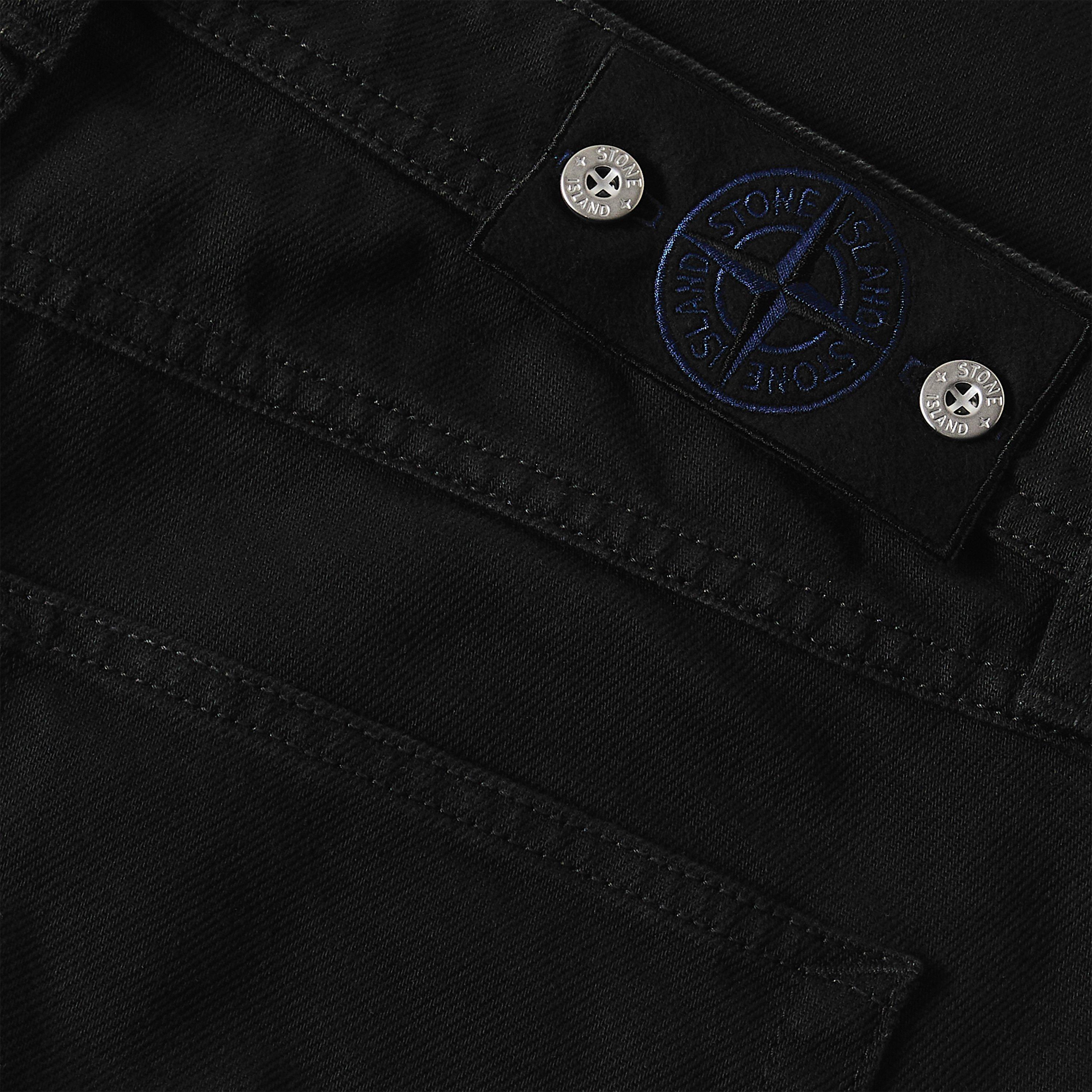 Black V0029 - Stone Island - Mens Denim Research Straight Jeans - 5