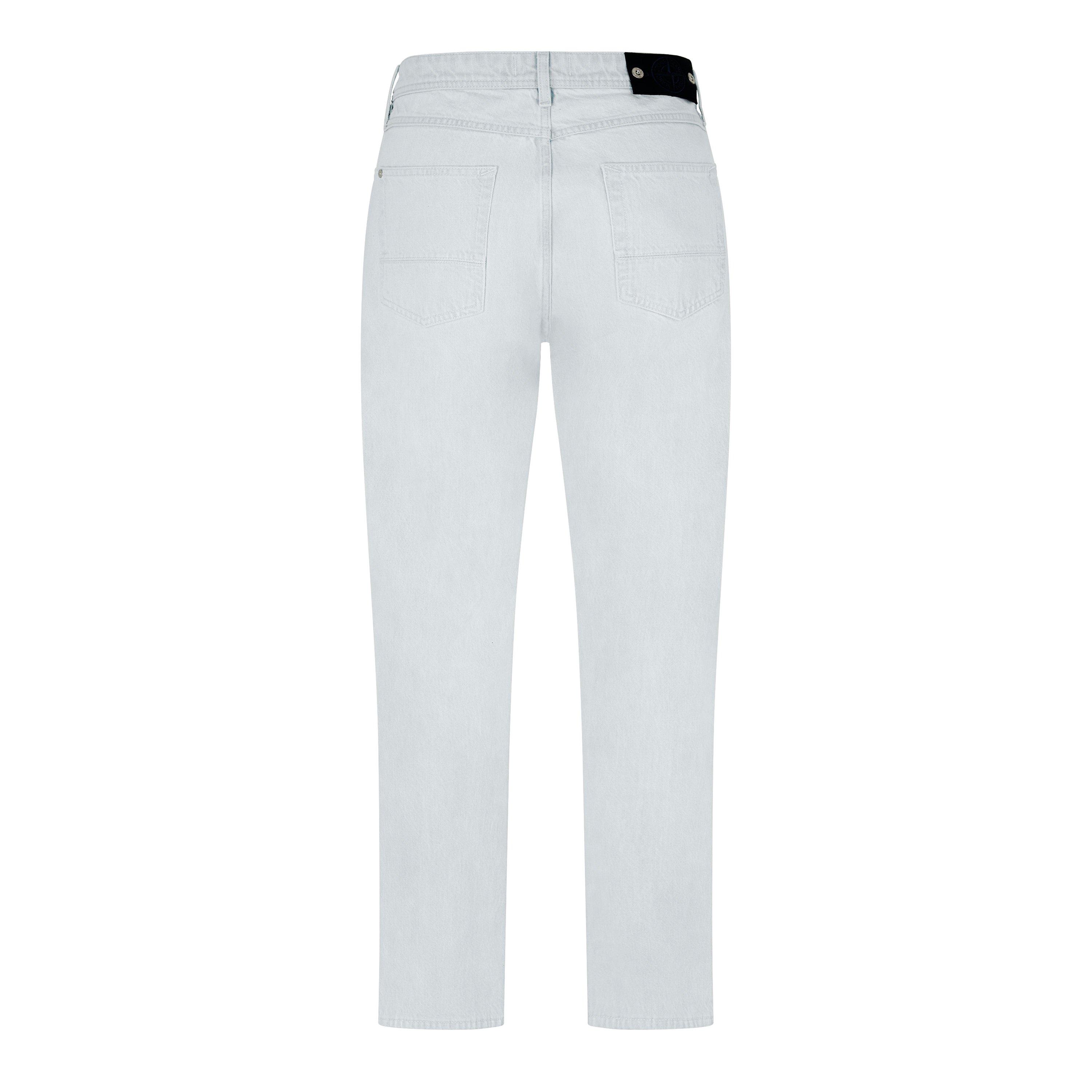 Blue Blch VJ203 - Stone Island - Mens Denim Research Straight Jeans - 2
