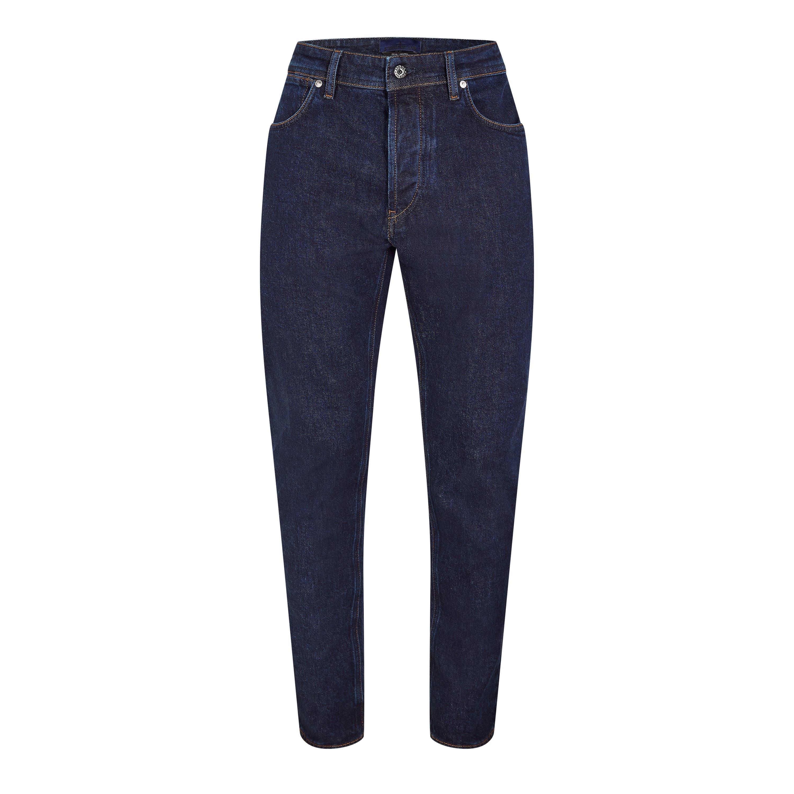 Stone Island Mens Denim Research Slim Jeans - Blu Rinse VJ201 - M
