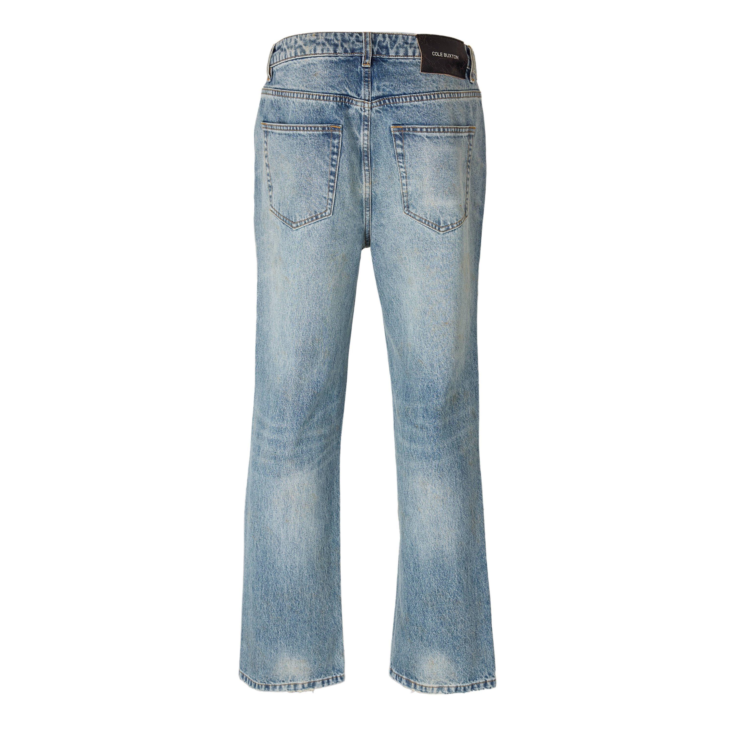 Blue - Cole Buxton - Men's Straight Leg Jeans - 2