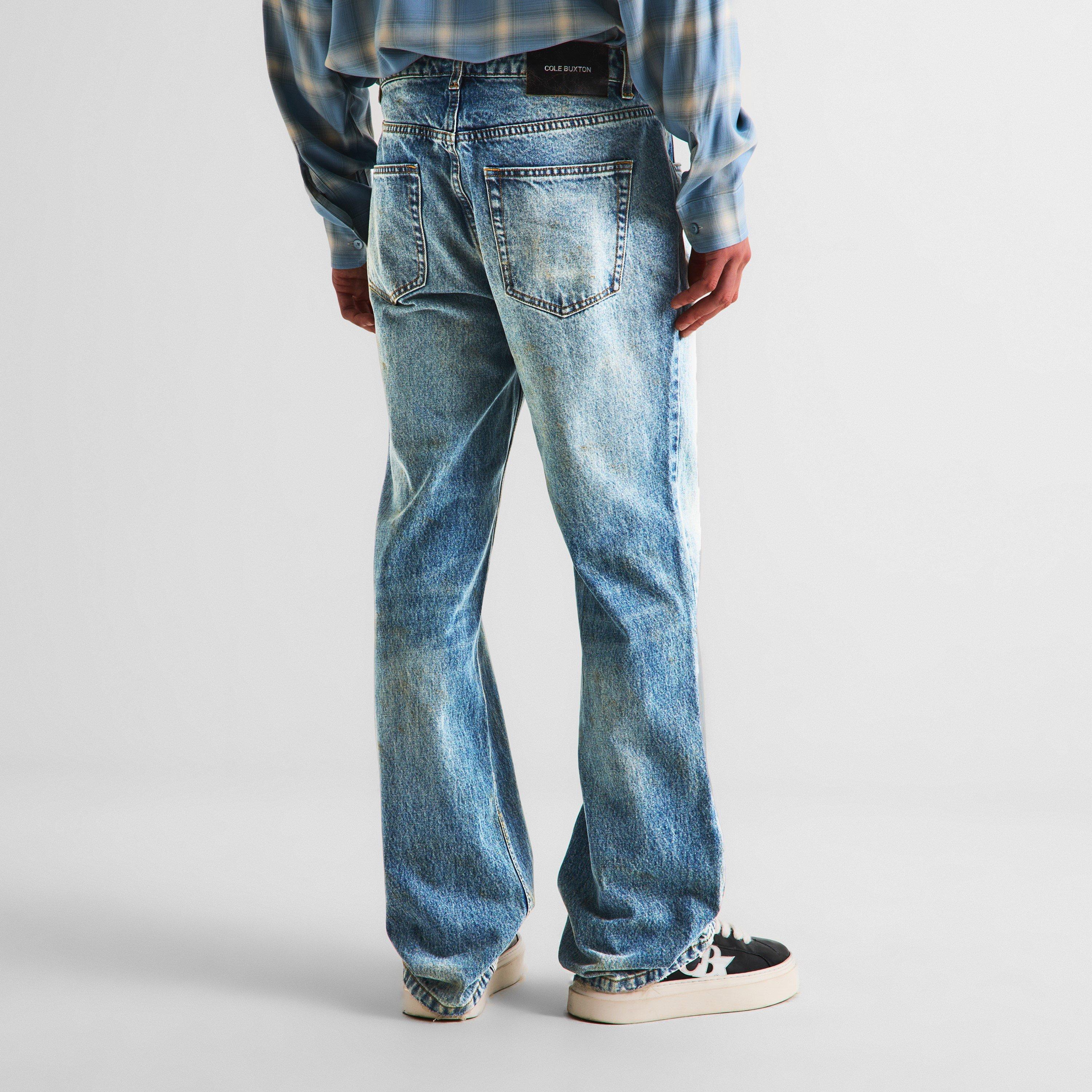 Blue - Cole Buxton - Men's Straight Leg Jeans - 4