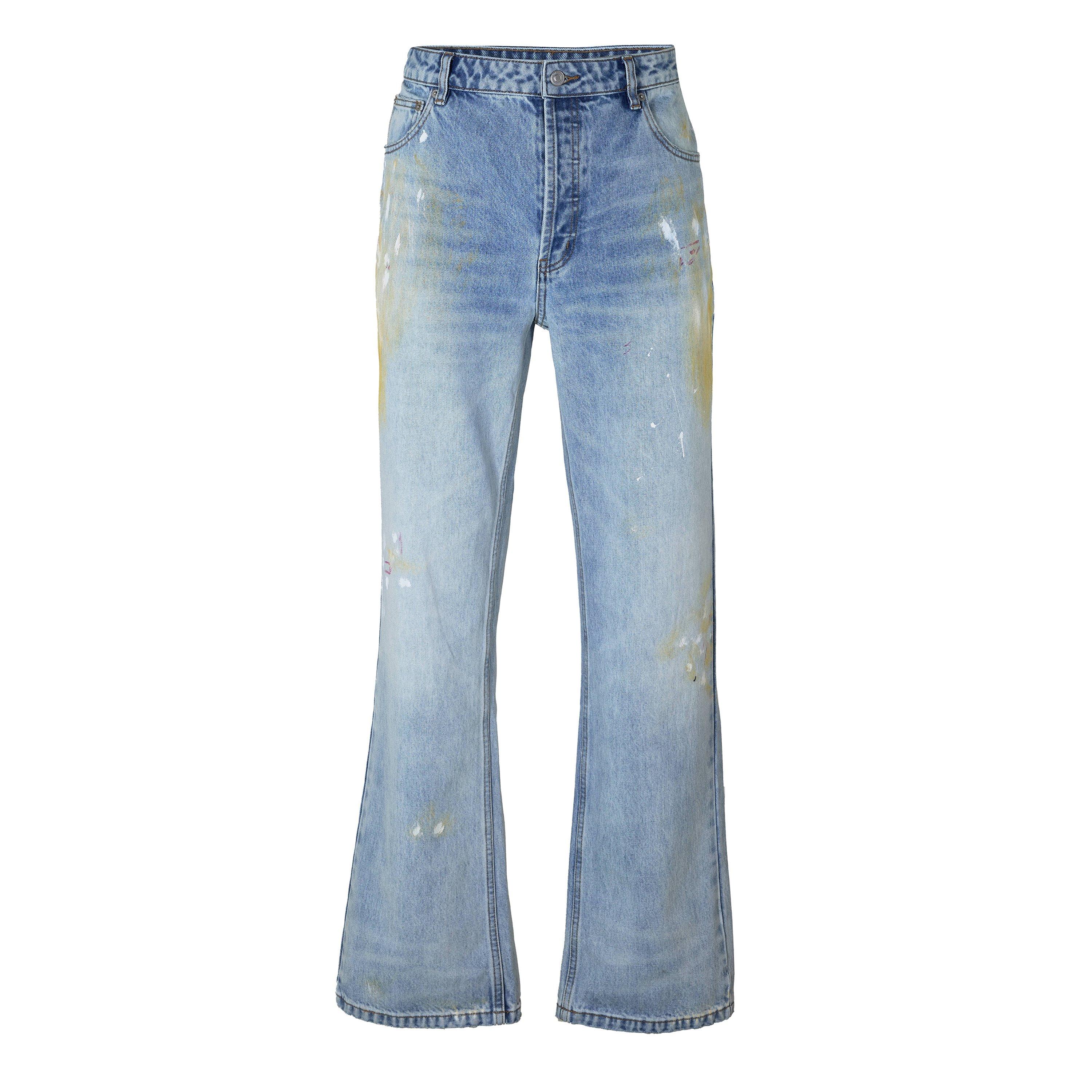Light Blue - Cole Buxton - Men's Straight Leg Jeans - 1