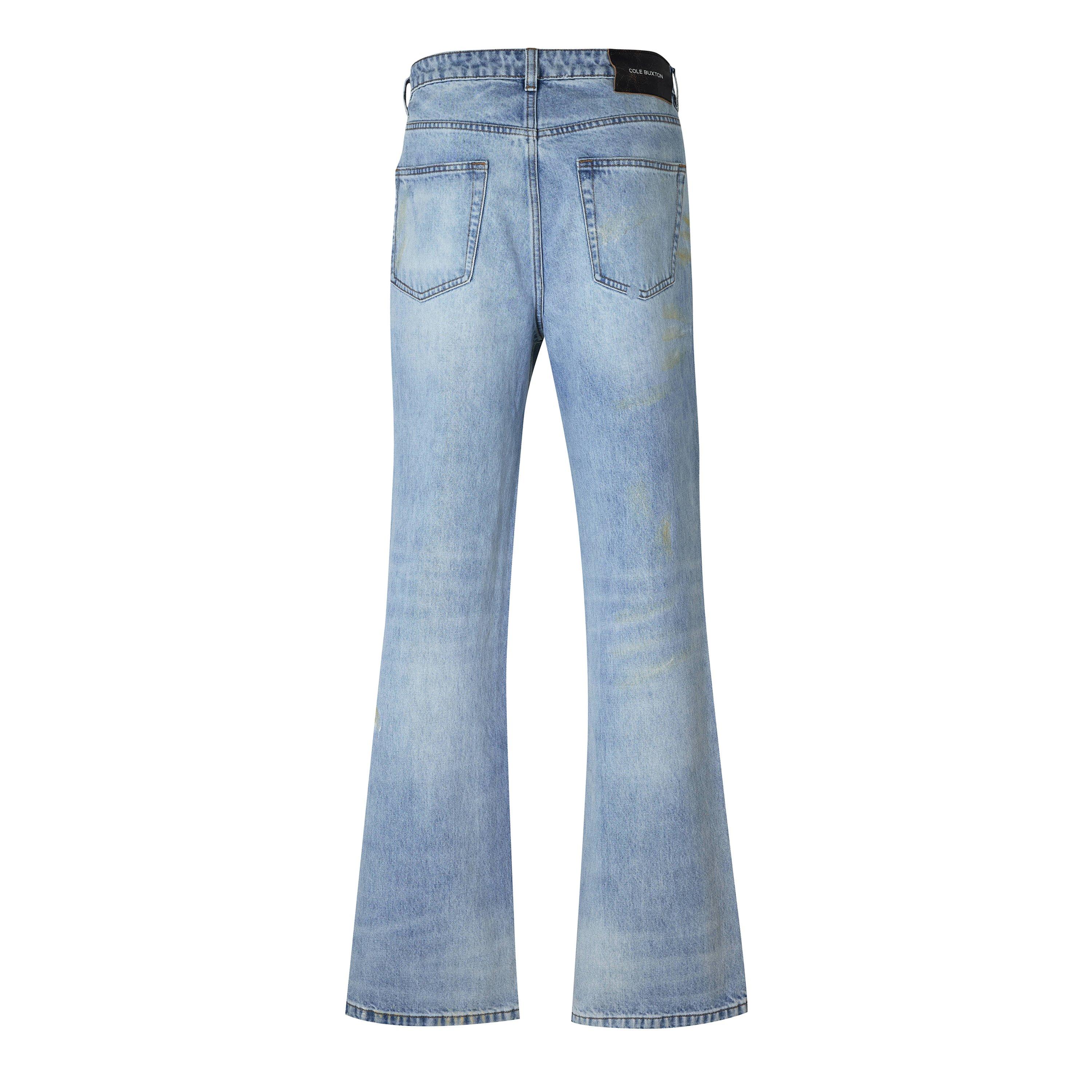 Light Blue - Cole Buxton - Men's Straight Leg Jeans - 2