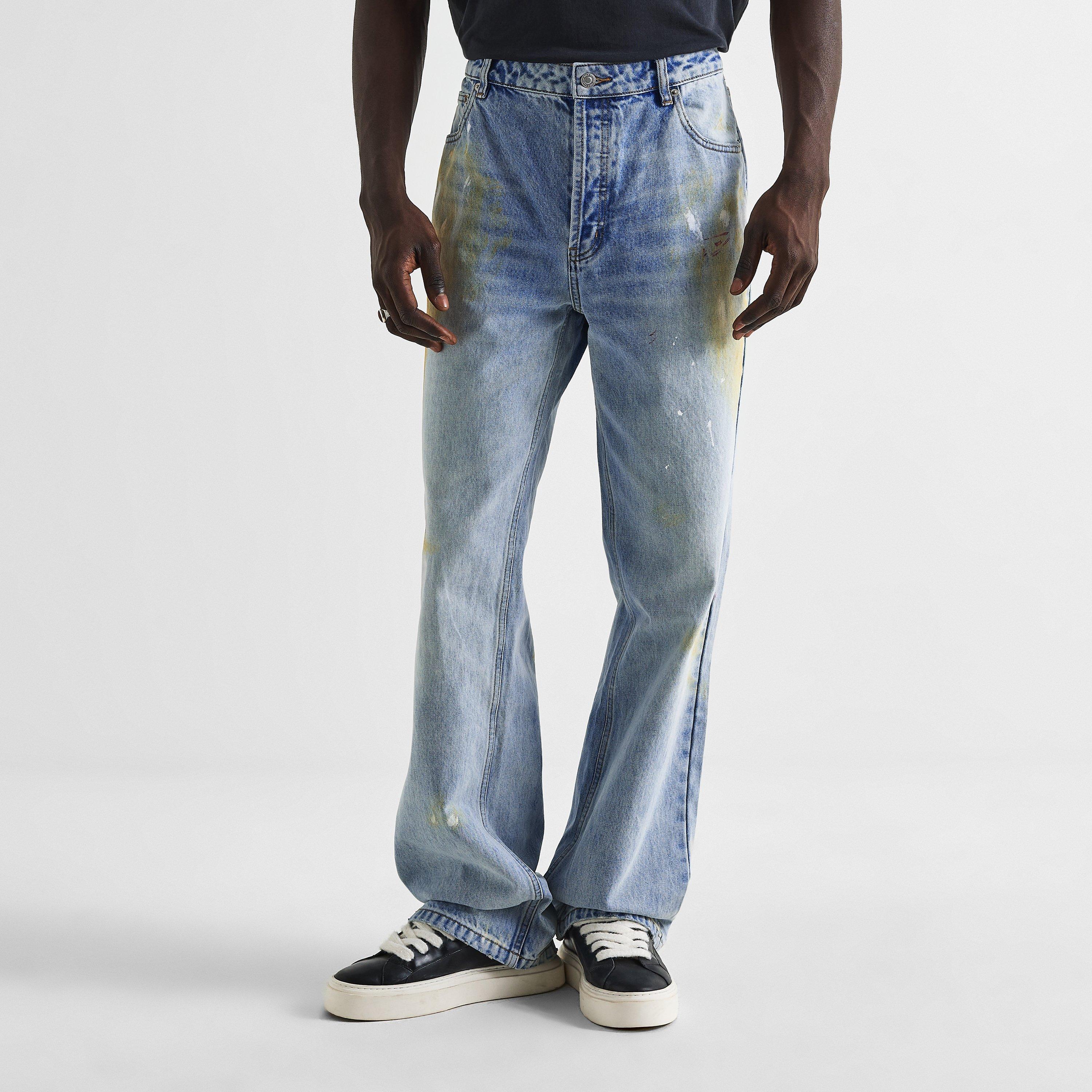 Light Blue - Cole Buxton - Men's Straight Leg Jeans - 3