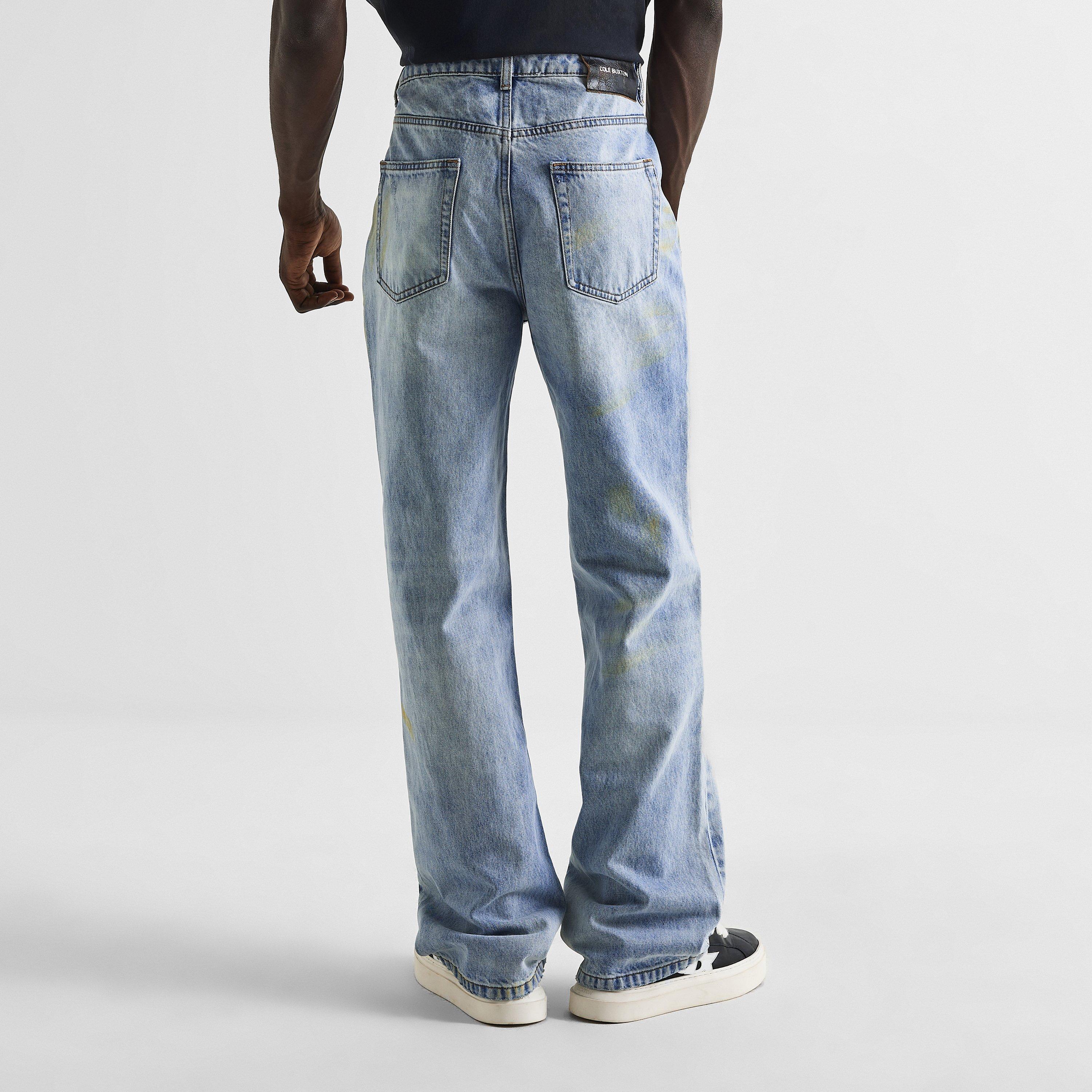 Light Blue - Cole Buxton - Men's Straight Leg Jeans - 4