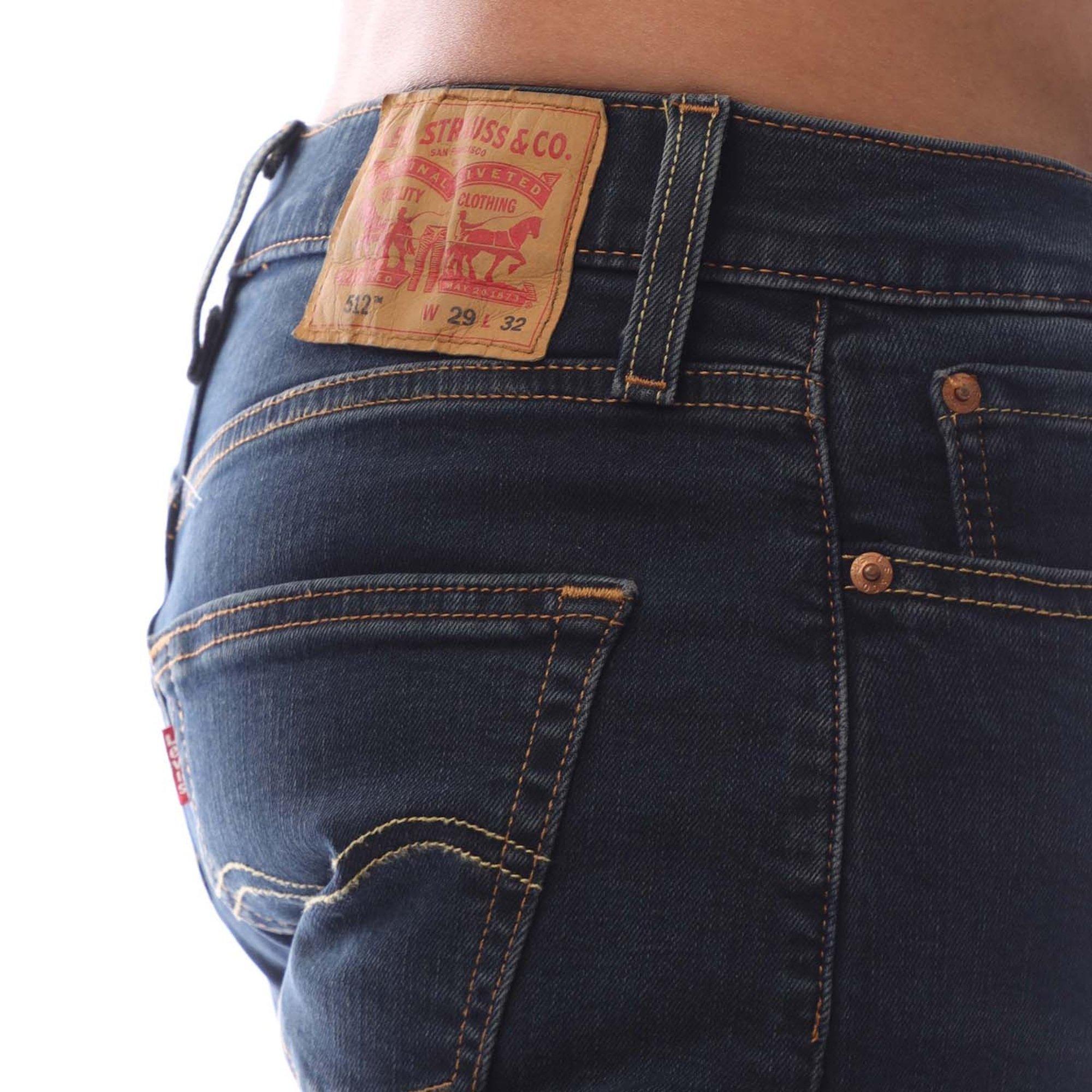 Blau - Levis - Men's Slim Fit Jeans - 3