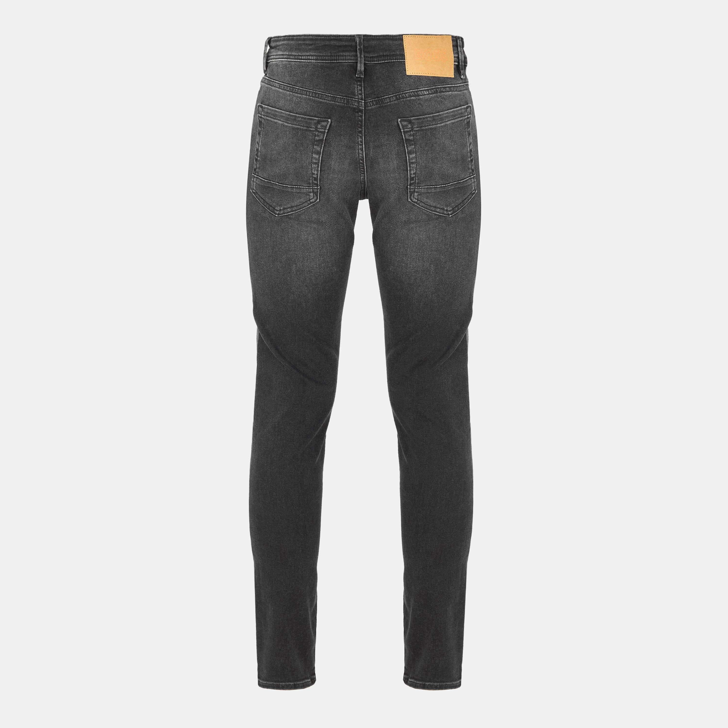 Dark Grey - Boss - Men's Charleston Slim Fit Jeans - 2