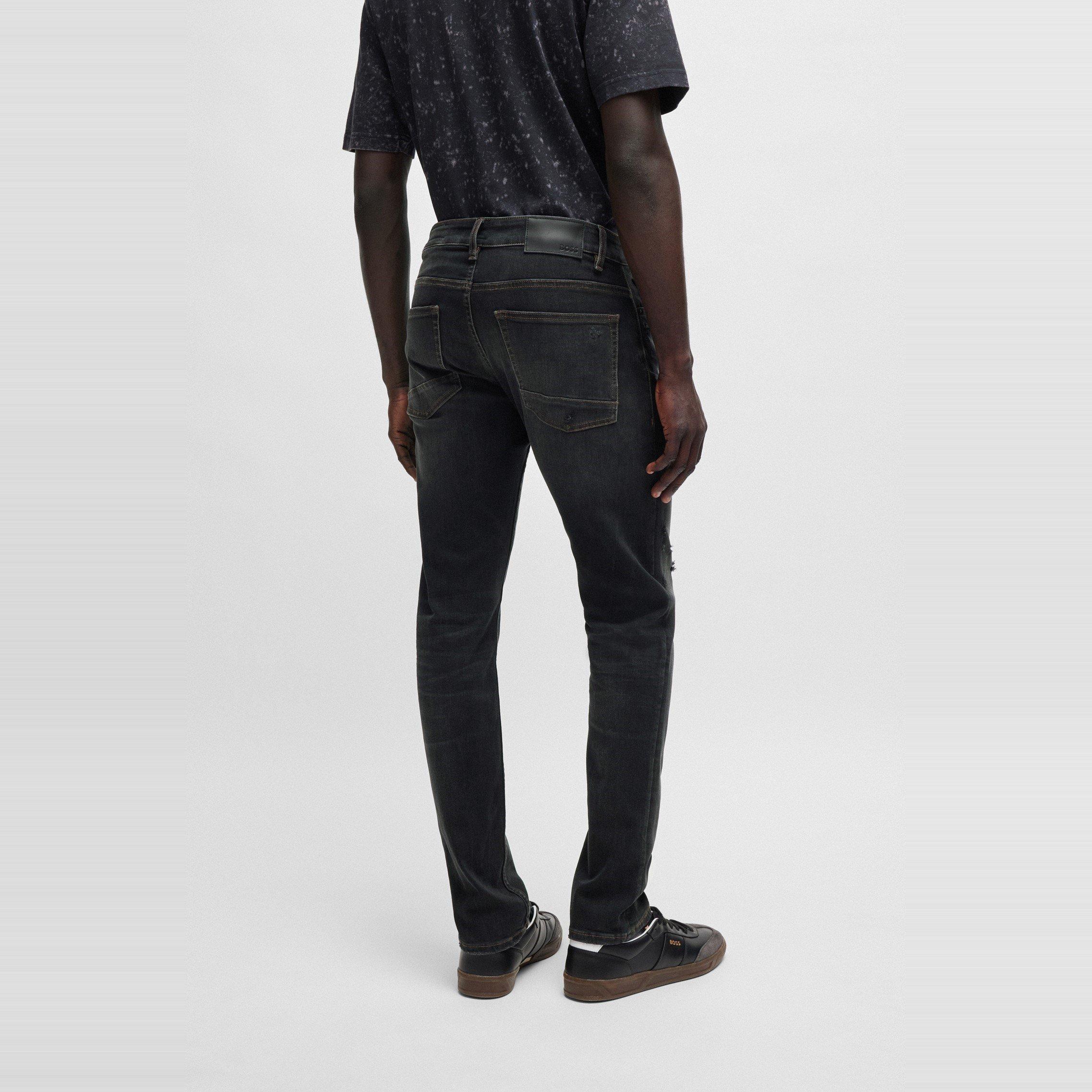 Dark Grey - Boss - Men's Delaware Bc C Jeans - 3