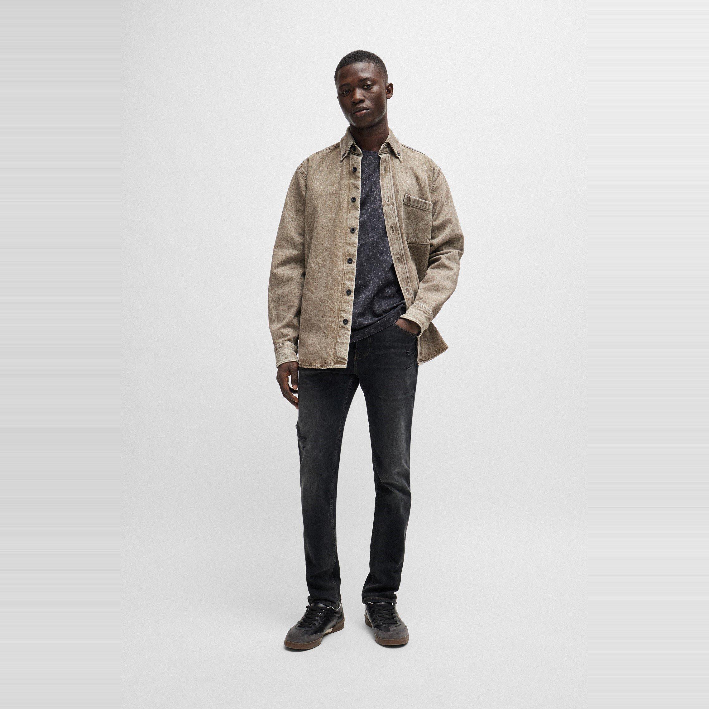 Dark Grey - Boss - Men's Delaware Bc C Jeans - 5