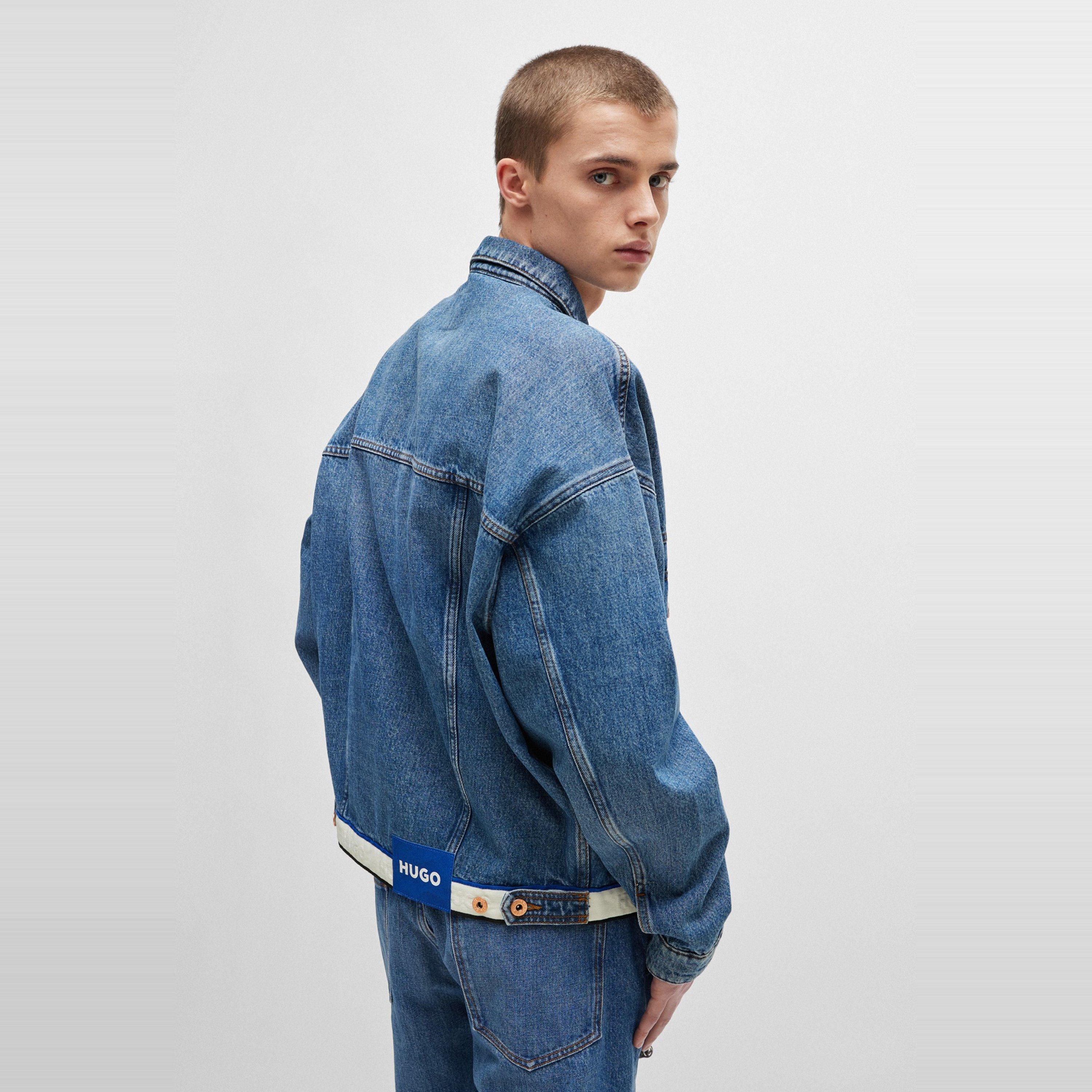 Medium Blue - Hugo - Men's Corso/Tape Slim Fit Jeans - 4