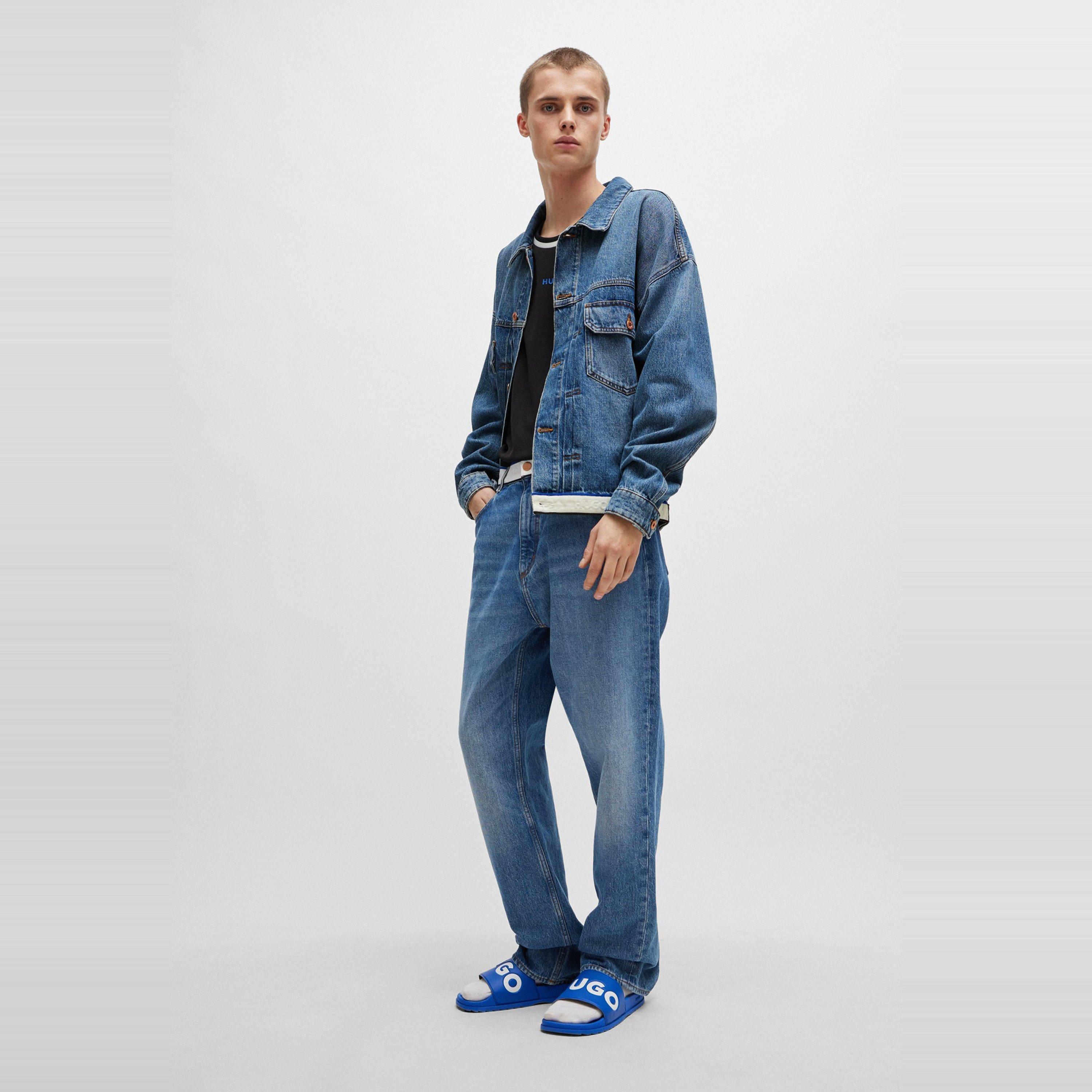 Medium Blue - Hugo - Men's Corso/Tape Slim Fit Jeans - 6