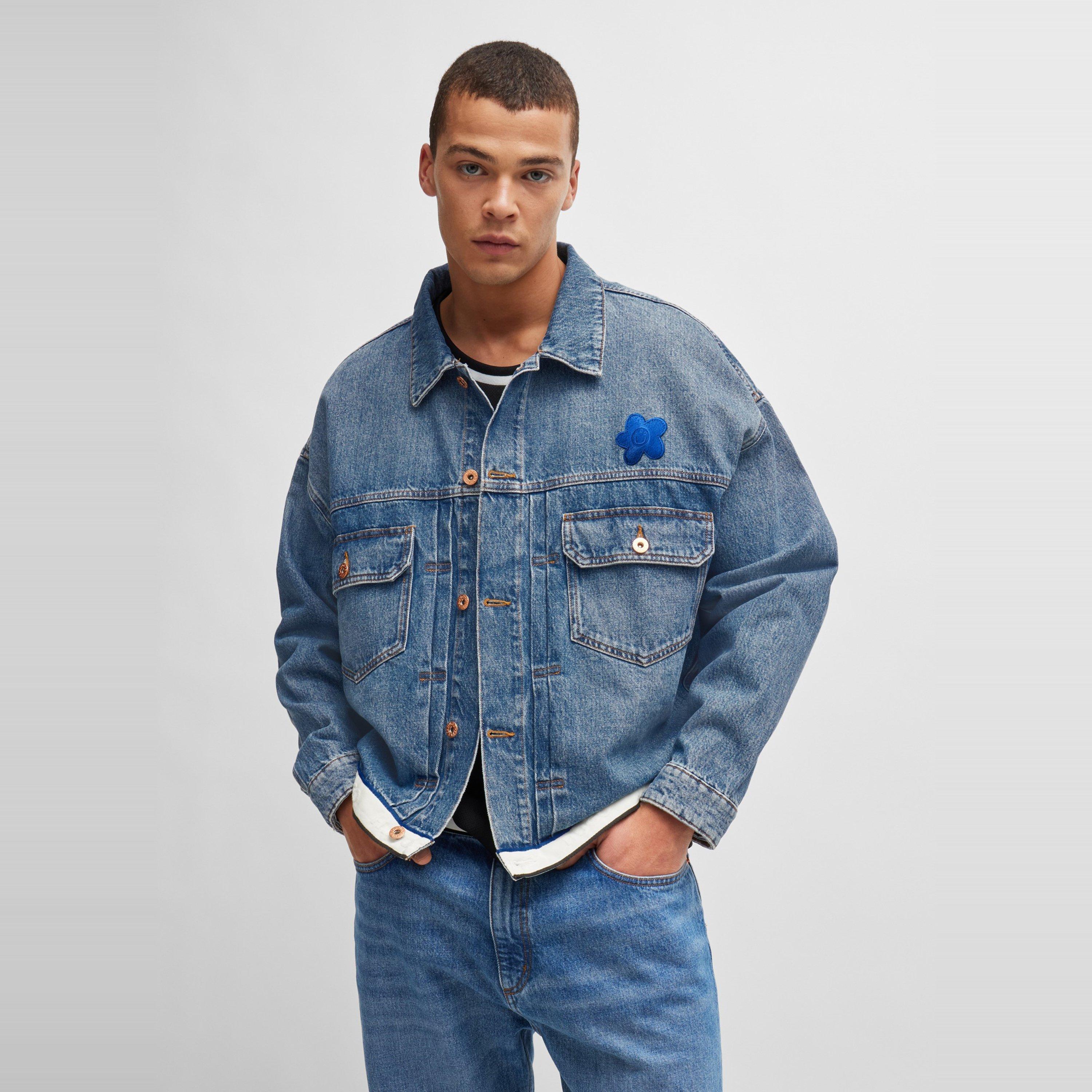 Medium Blue - Hugo - Men's Slim Fit Jeans - 3