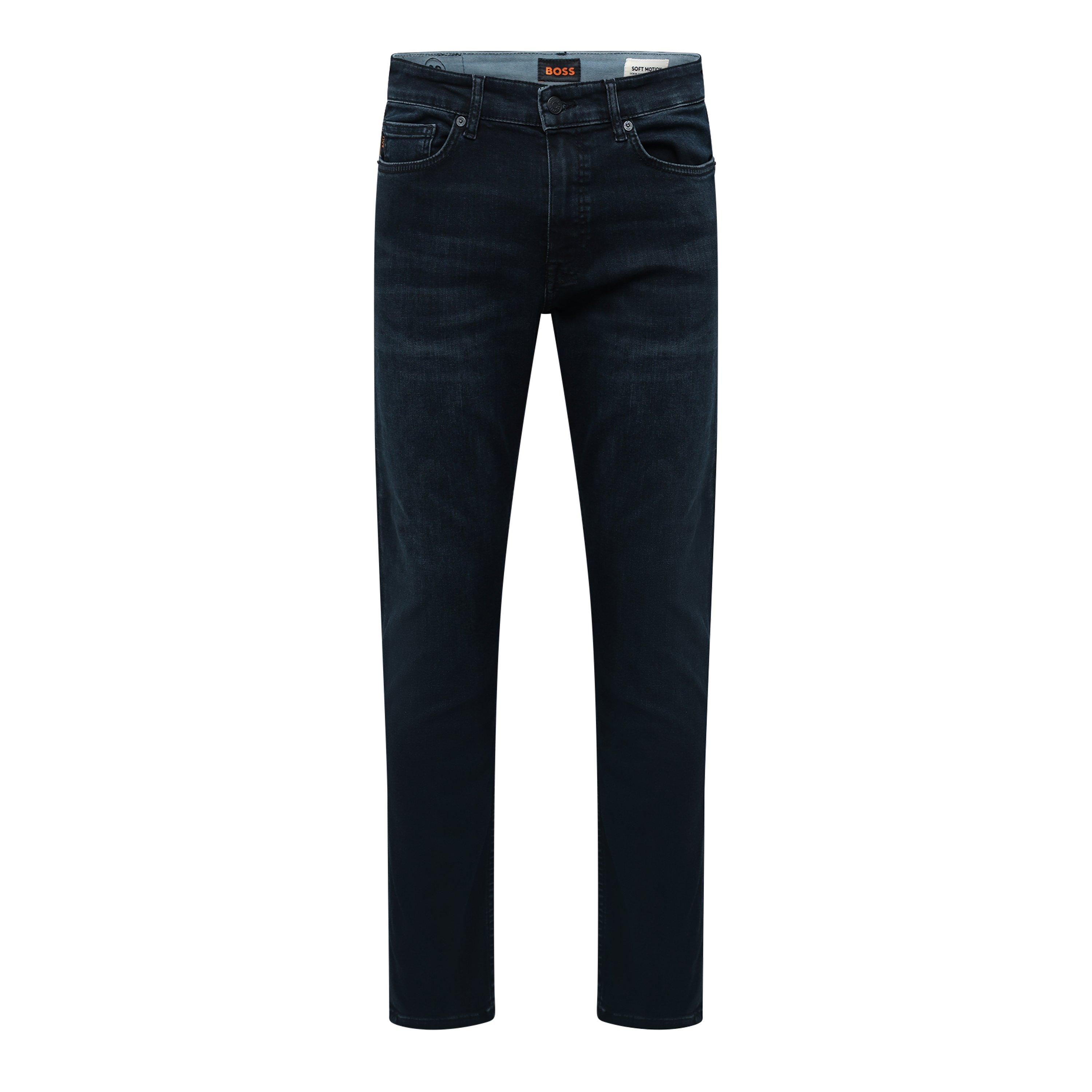 Dark Blue - Boss - Men's Delaware Slim Fit Jeans - 1