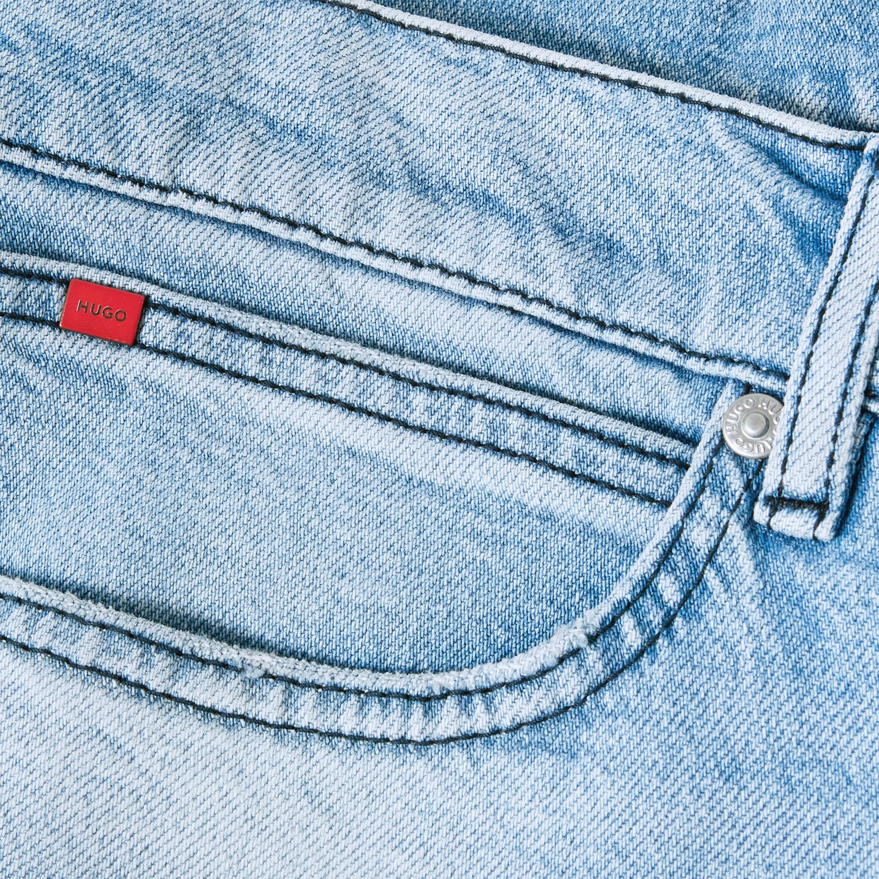 Turquoise/Aqua - Hugo - Men's Slim Fit Jeans - 3