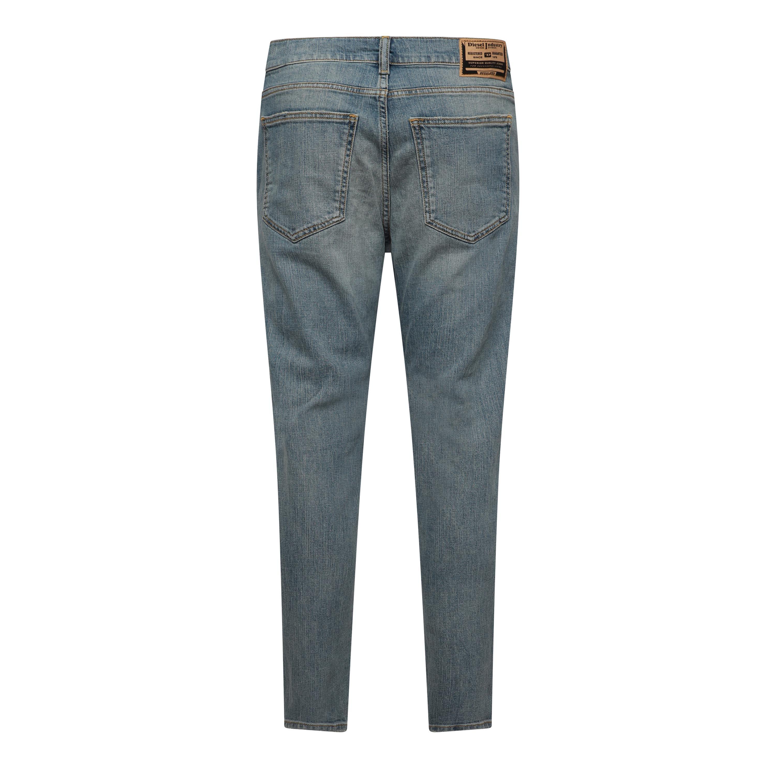 Blue Denim - Diesel - Men's 2019 D-Strukt Slim Fit Jeans - 2