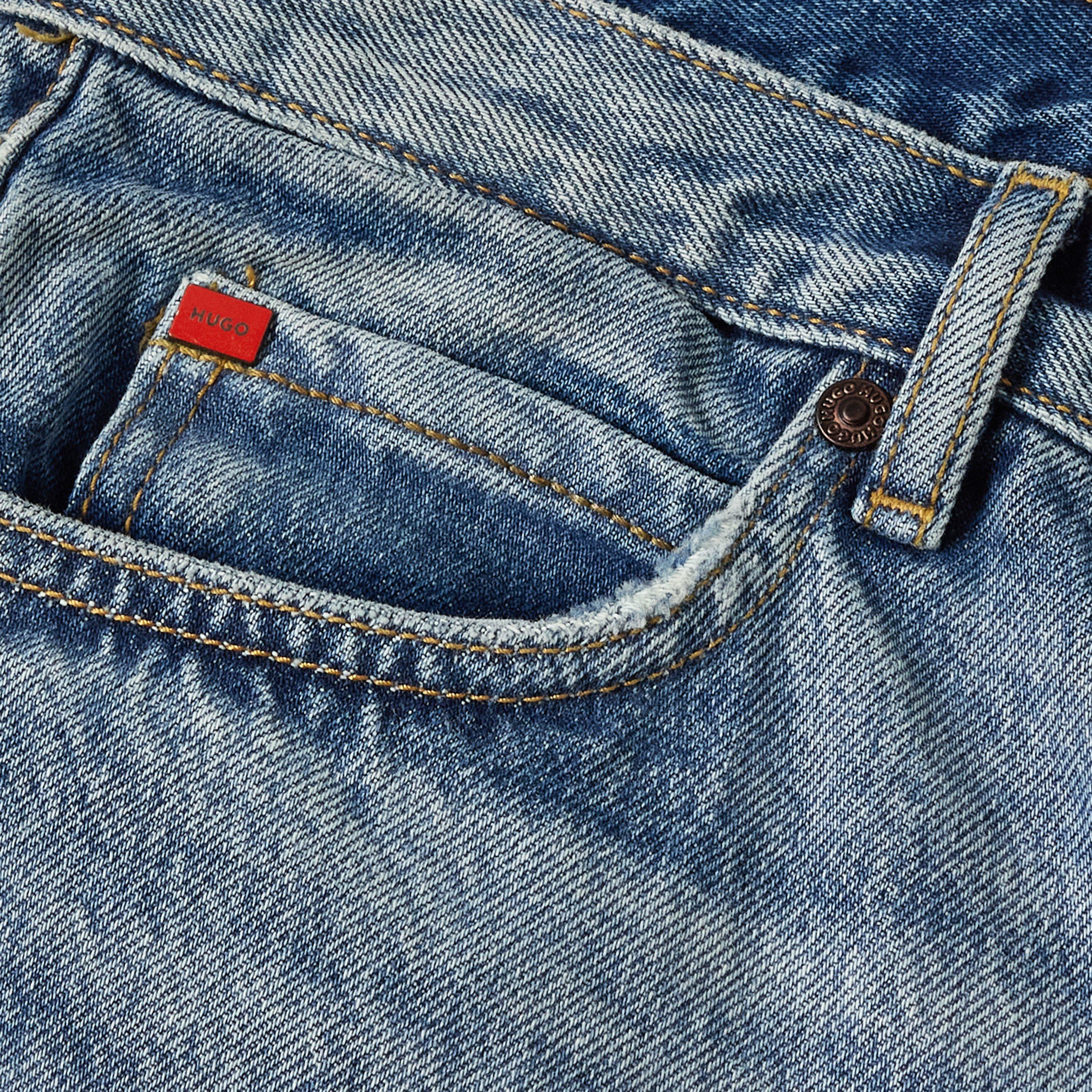 Bright Blue - Hugo - Men's Slim Fit Jeans - 3