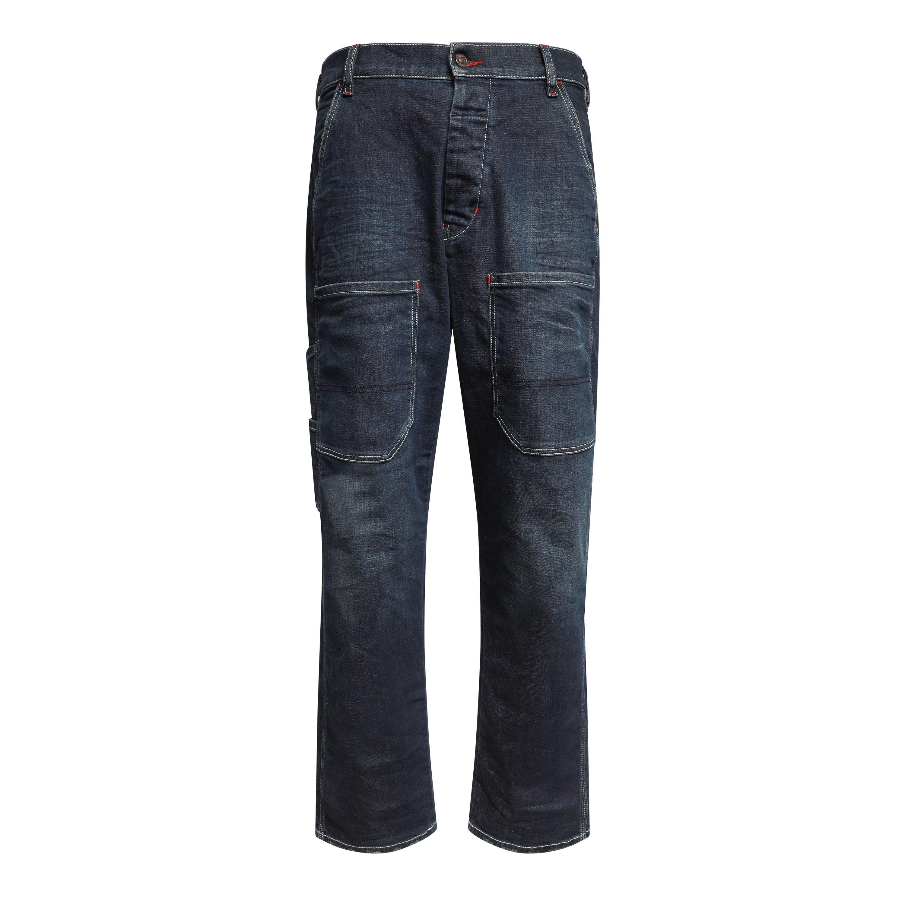Blue Denim - Diesel - Men's New-Egan-Out-D Slim Fit Jeans - 1