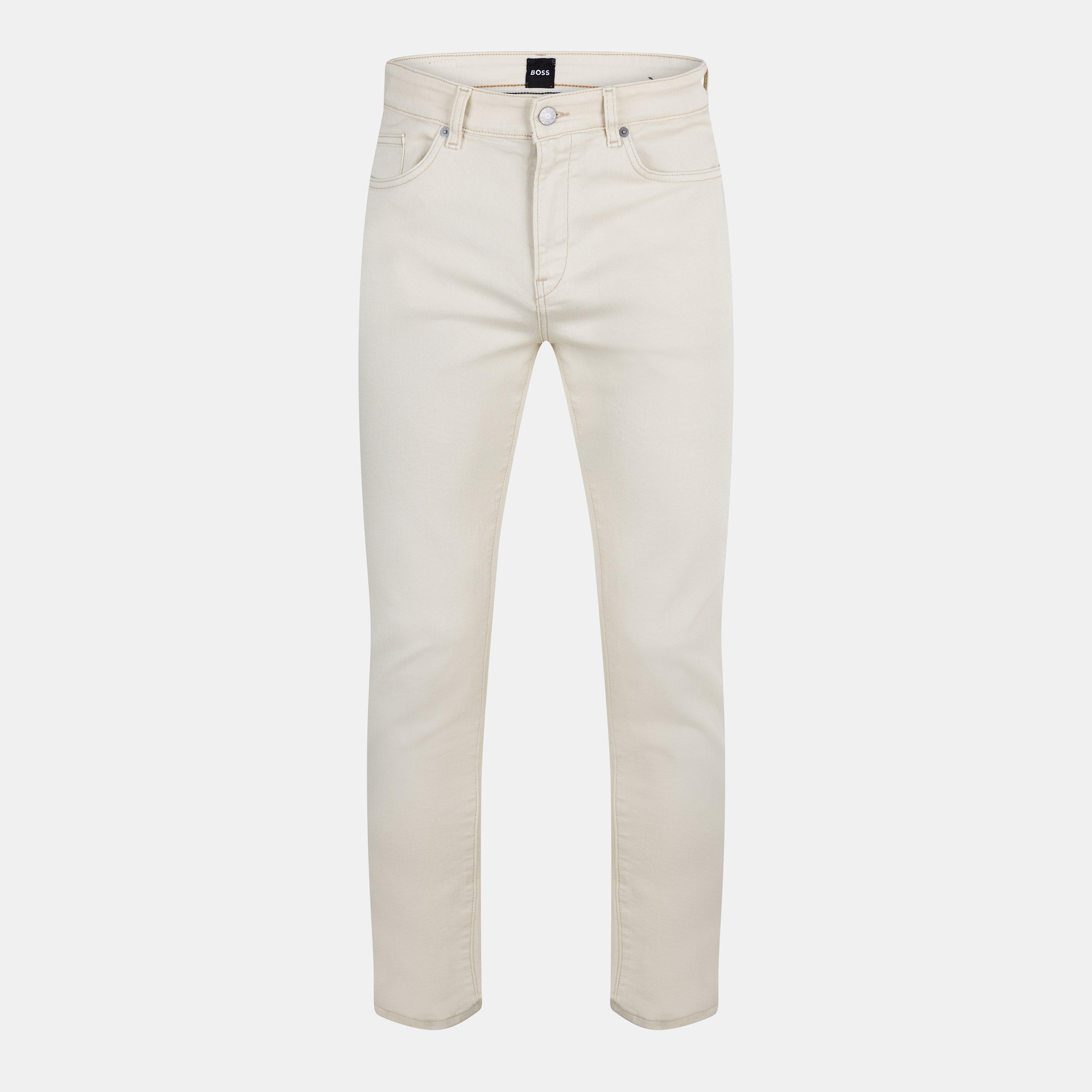 Boss Men's Delaware3 Slim Fit Jeans - Open White - 34W L