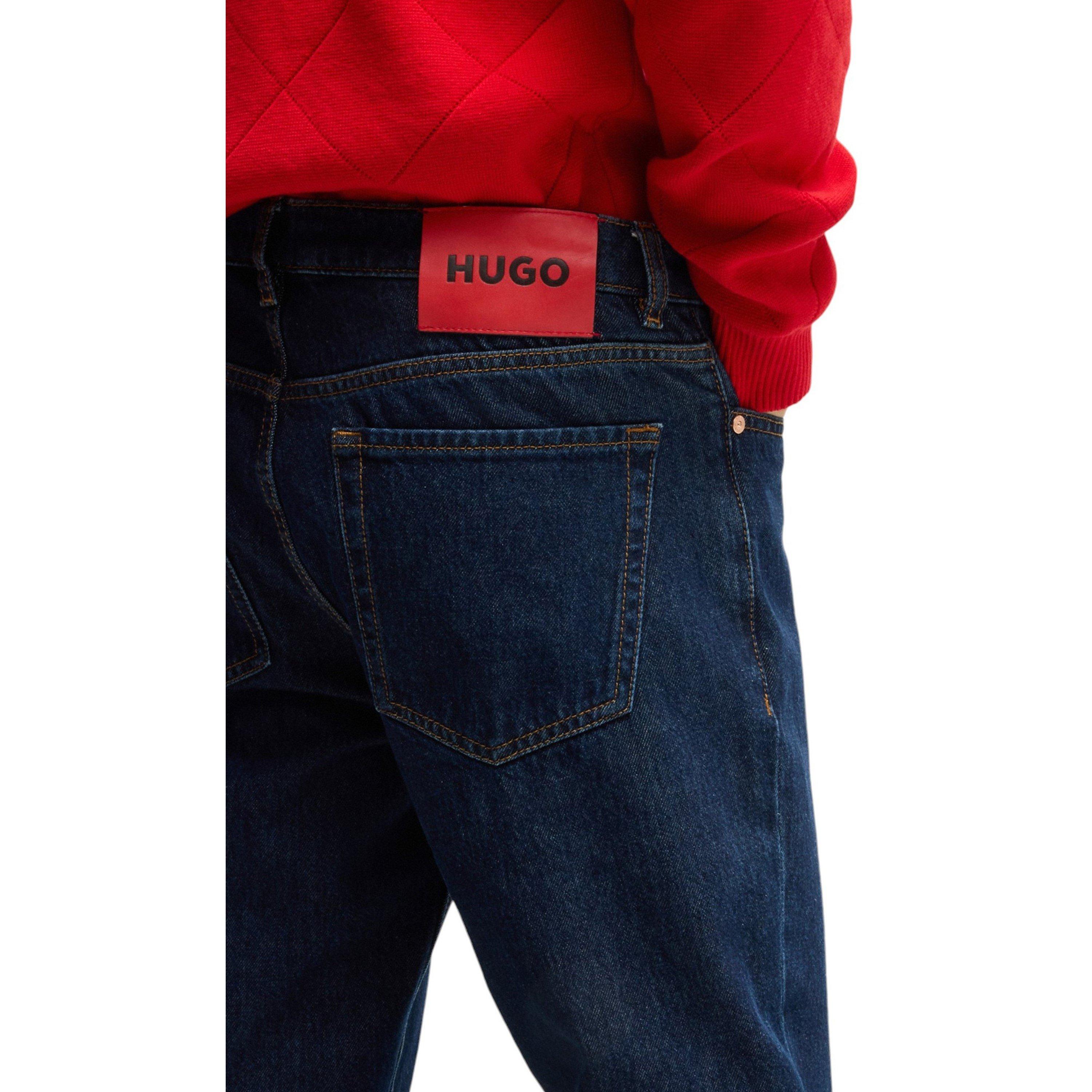 Navy - Hugo - 634 10263121 01 Slim Fit Jeans Mens - 3