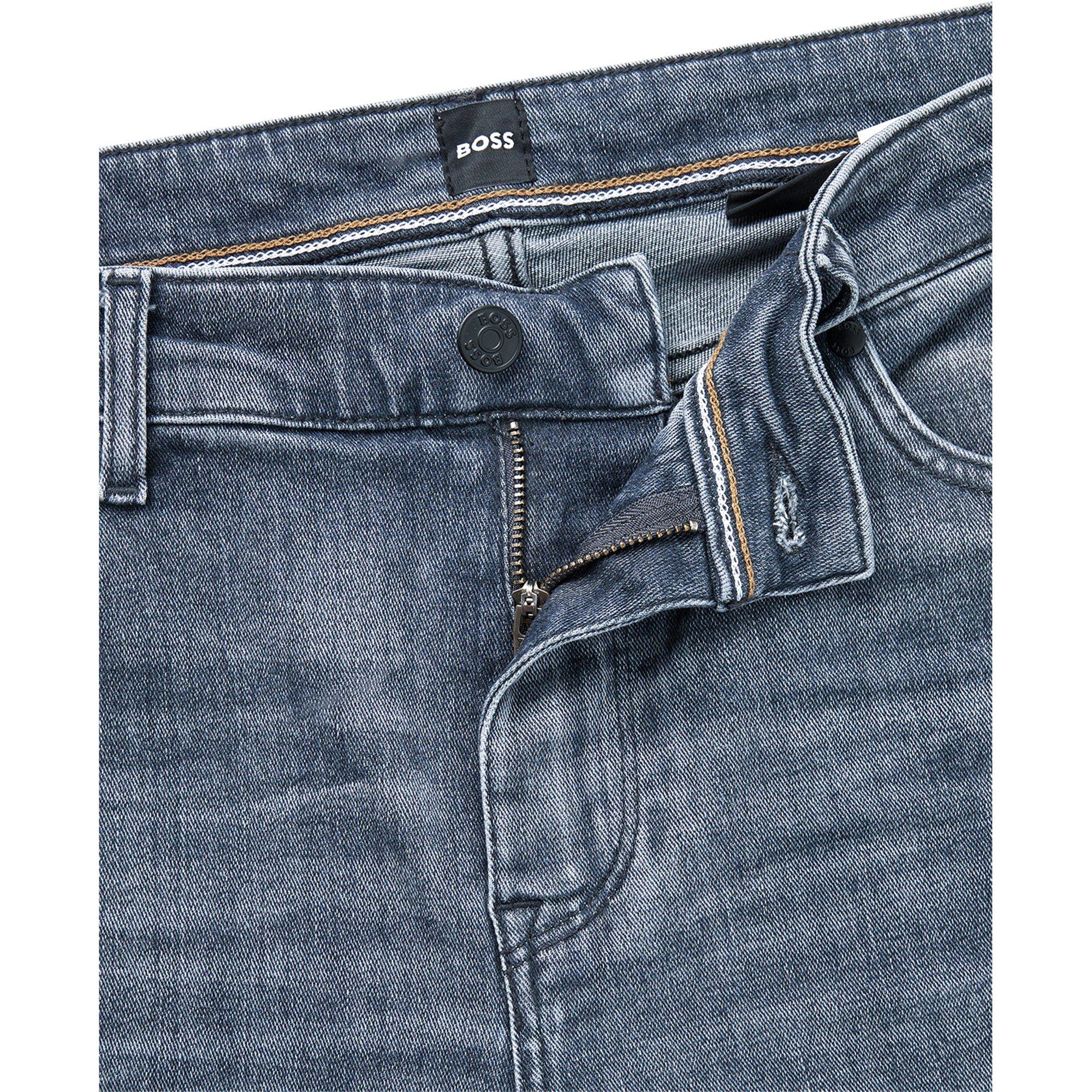 Medium Grey - Boss - Maine3 10219924 05 Slim Fit Jeans Mens - 6