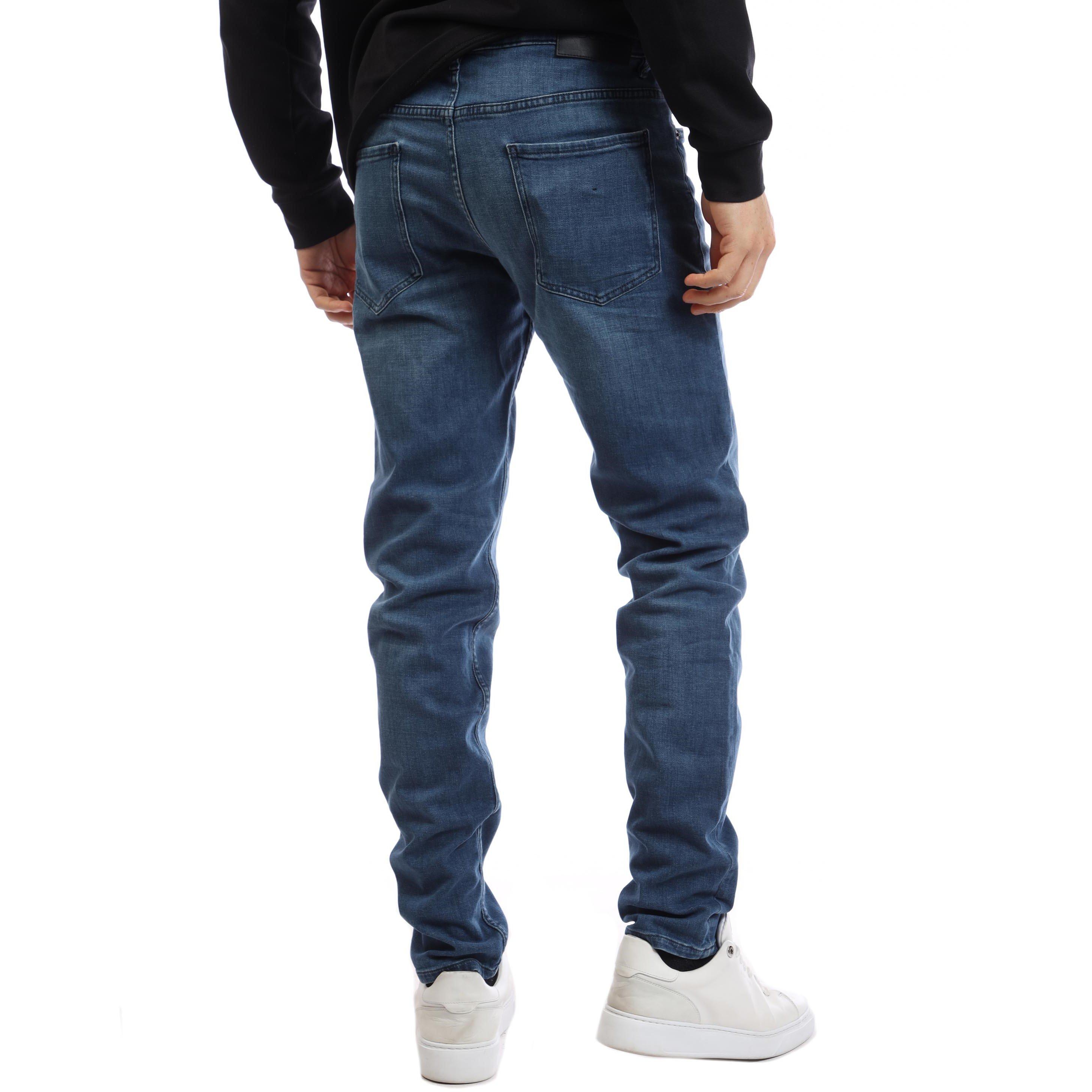 Navy - Boss - Taber 10241136 01 Slim Fit Jeans Mens - 4
