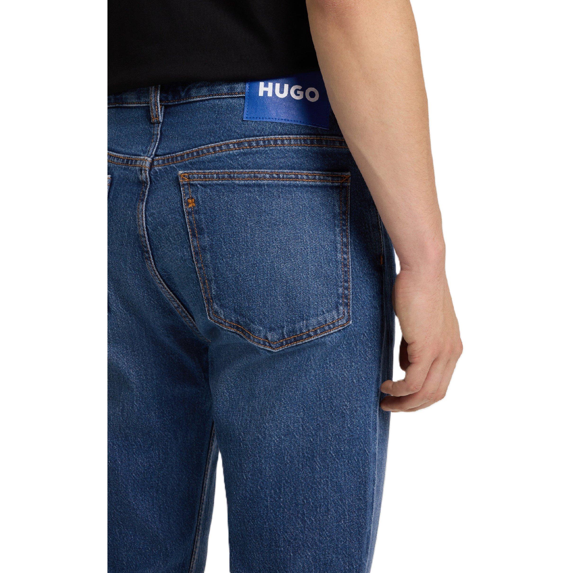 Navy - Hugo - Ash 10259241 05 Slim Fit Jeans Mens - 2