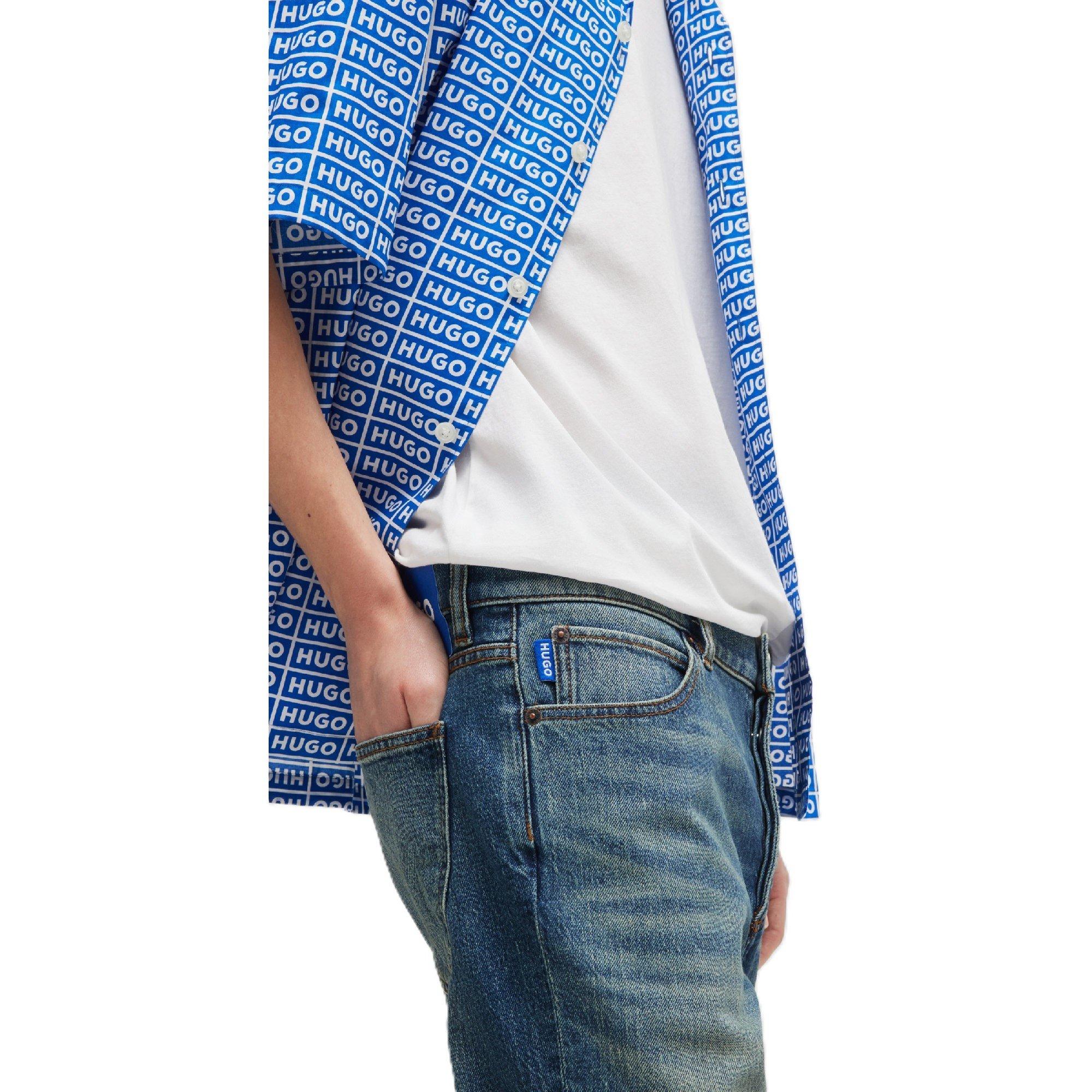 Medium Blue - Hugo - Brody 10259241 10 Slim Fit Jeans Mens - 3